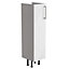 Ennis Slim Gloss White Modern Freestanding Base unit (W)195mm (H)820mm