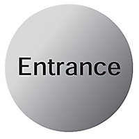 Entrance Stainless steel Advisory sign