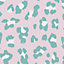 Envy Big Cat Bubblegum Animal Print Smooth Wallpaper