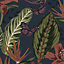 Envy Eden Dark Navy Floral Smooth Wallpaper