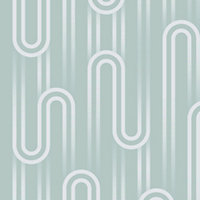 Envy Ups N Downs Pistachio Geometric Smooth Wallpaper Sample