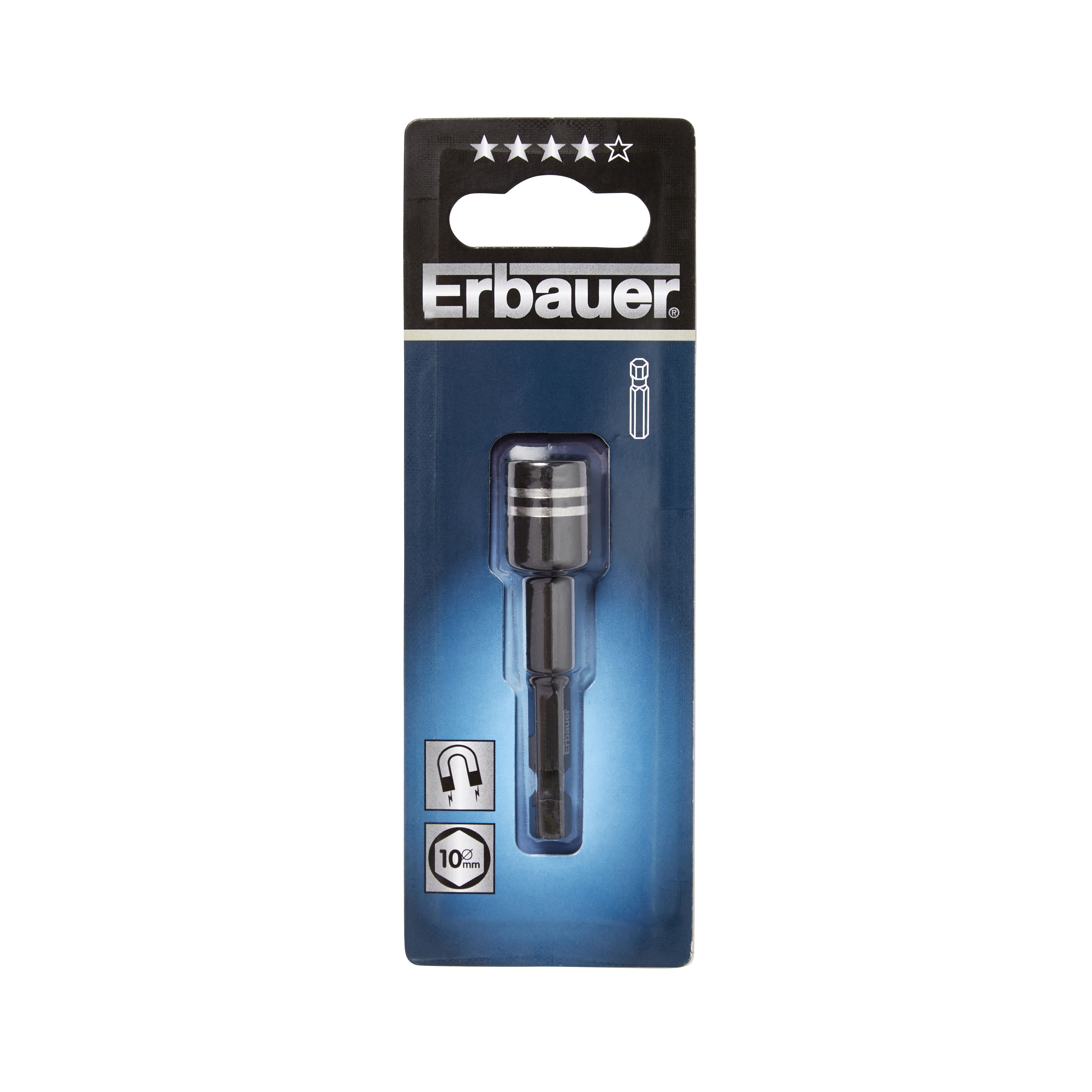 Erbauer 10mm Quick change hex Nut driver