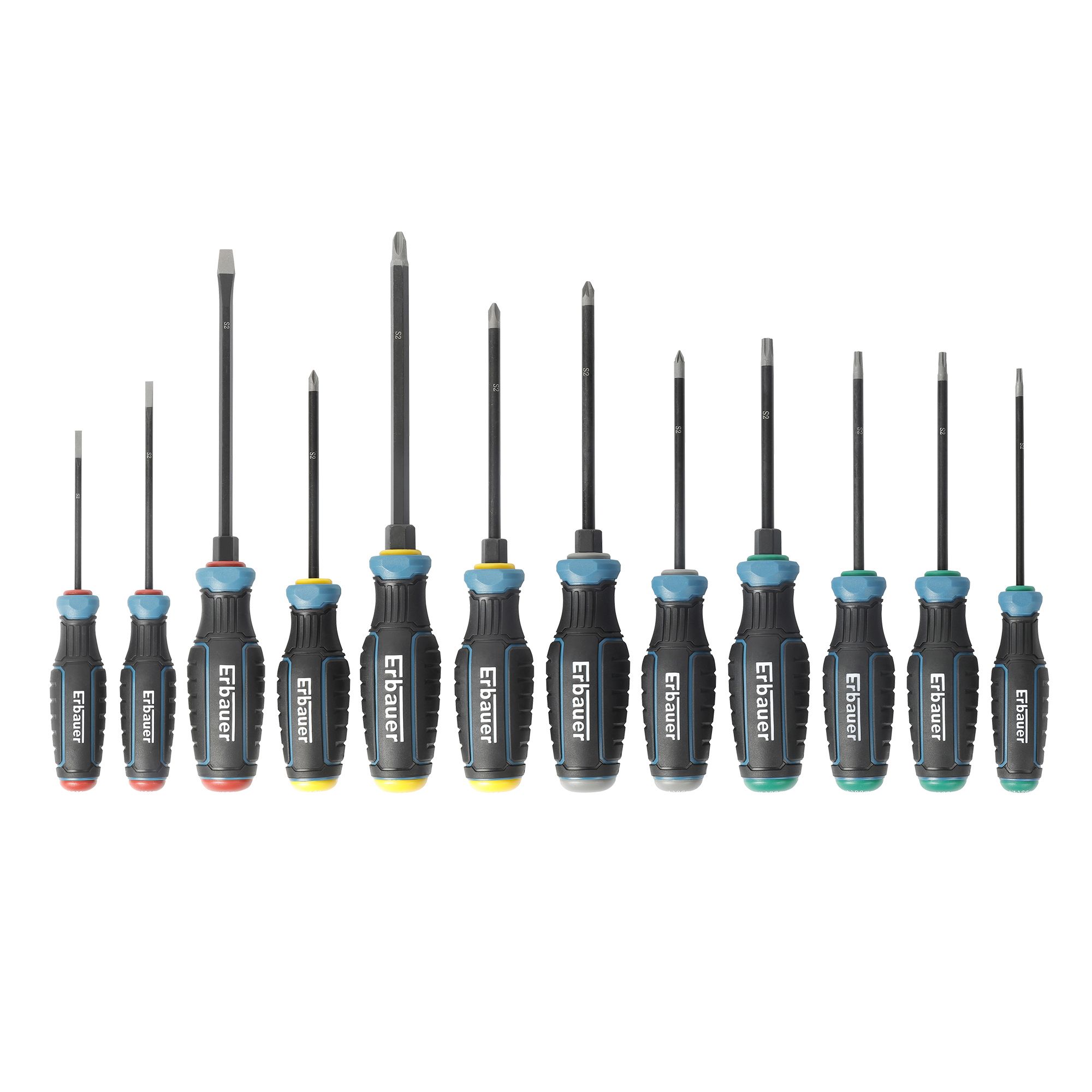 Erbauer 12 piece Standard Mixed Screwdriver set