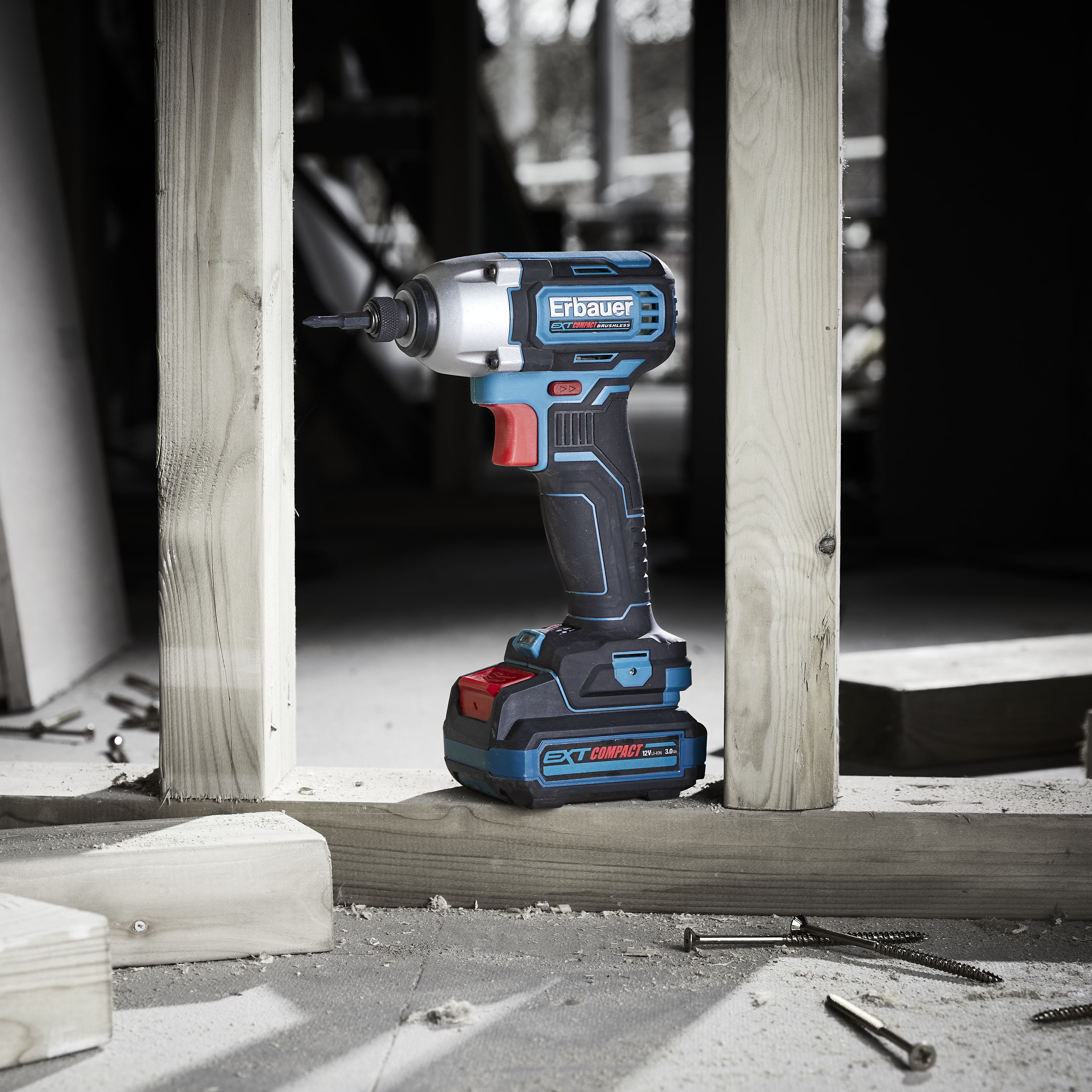 Erbauer 12V EXT compact Cordless Impact driver Bare Tool EID12 Li 2