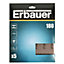 Erbauer 180 grit Extra fine Metal, paint, plaster & wood Hand sanding sheet, Pack of 5