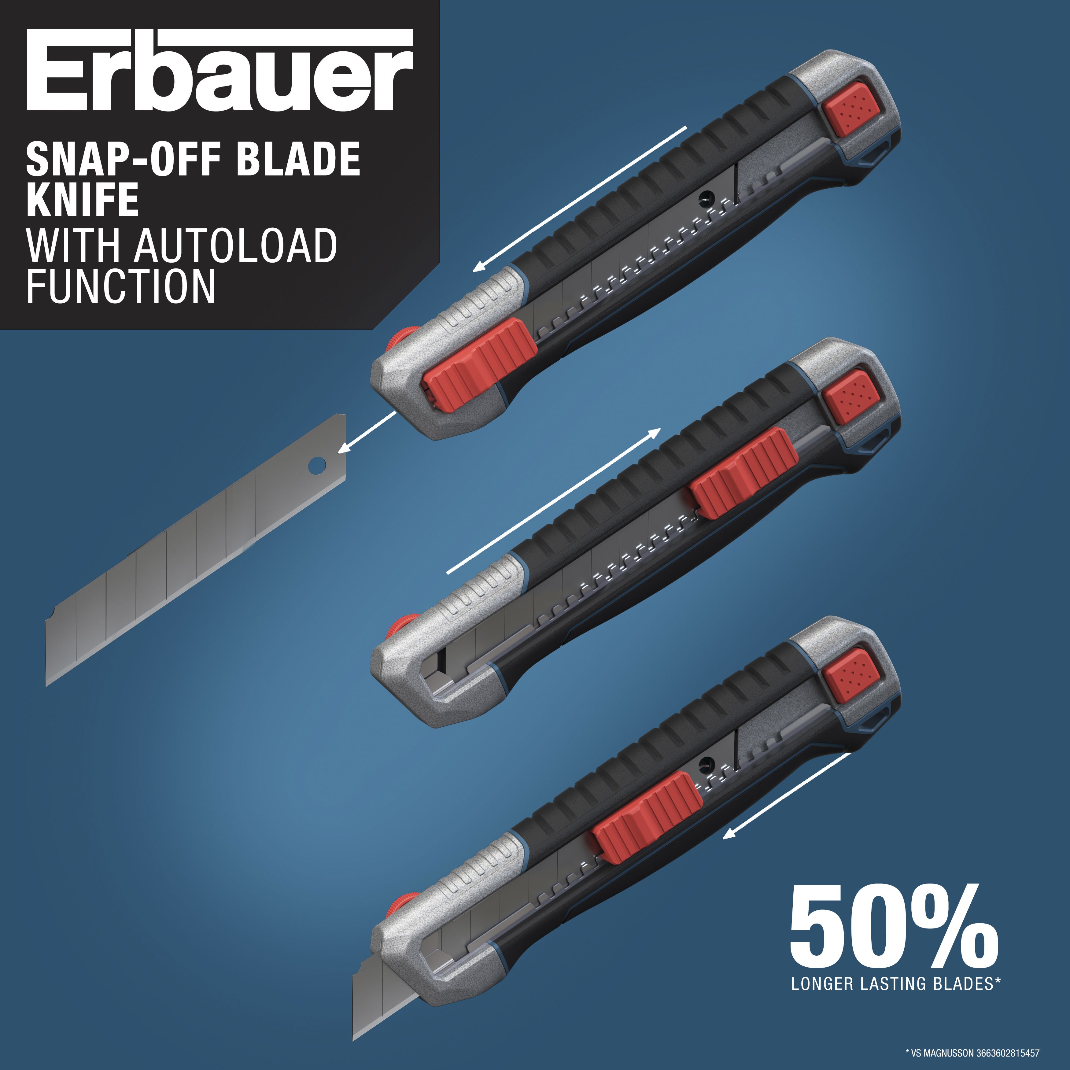 Erbauer 18mm Steel Snap-off knife