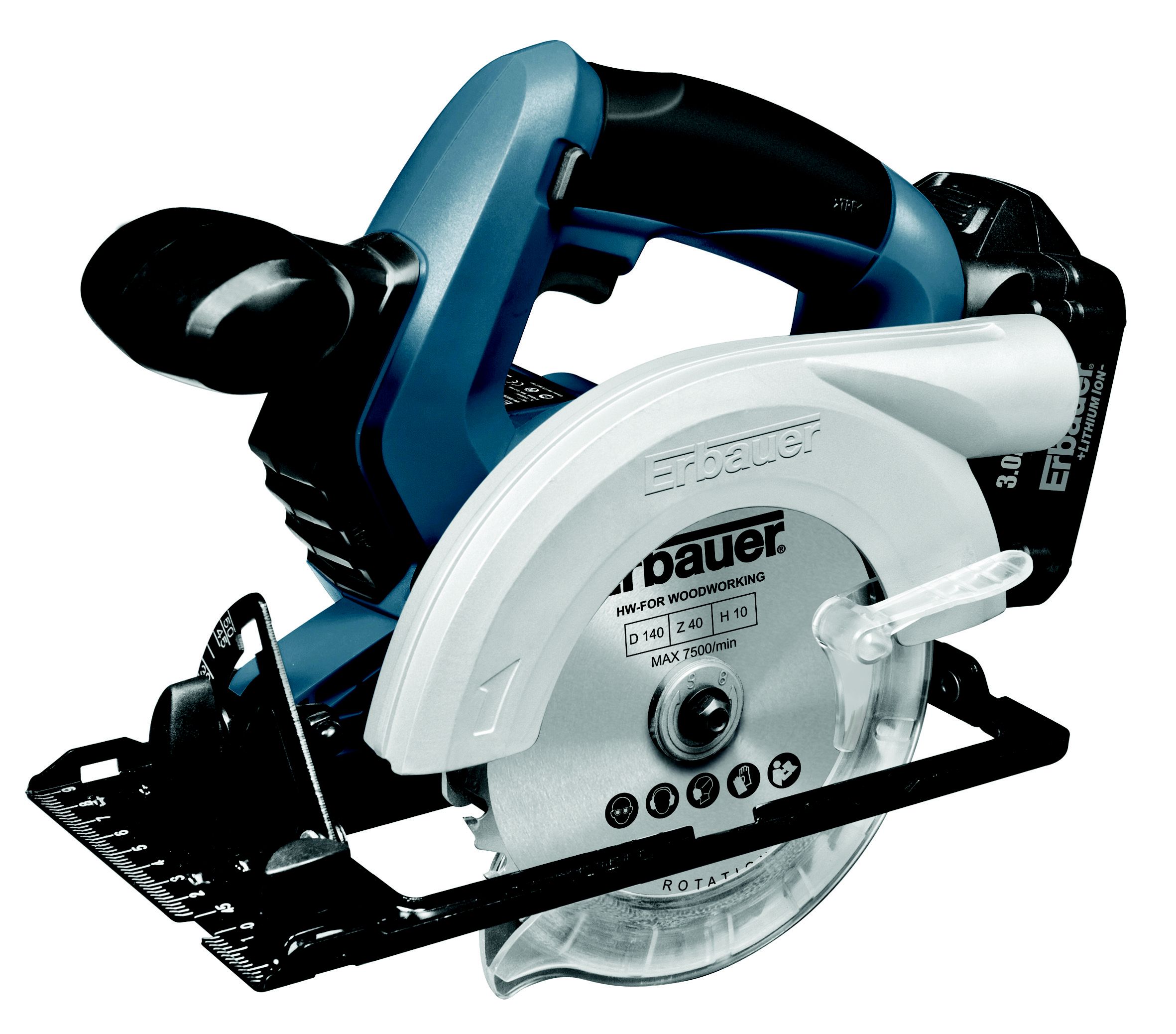 Erbauer 18V 1 x 3Ah Li ion Cordless Circular saw ERI490CSW DIY