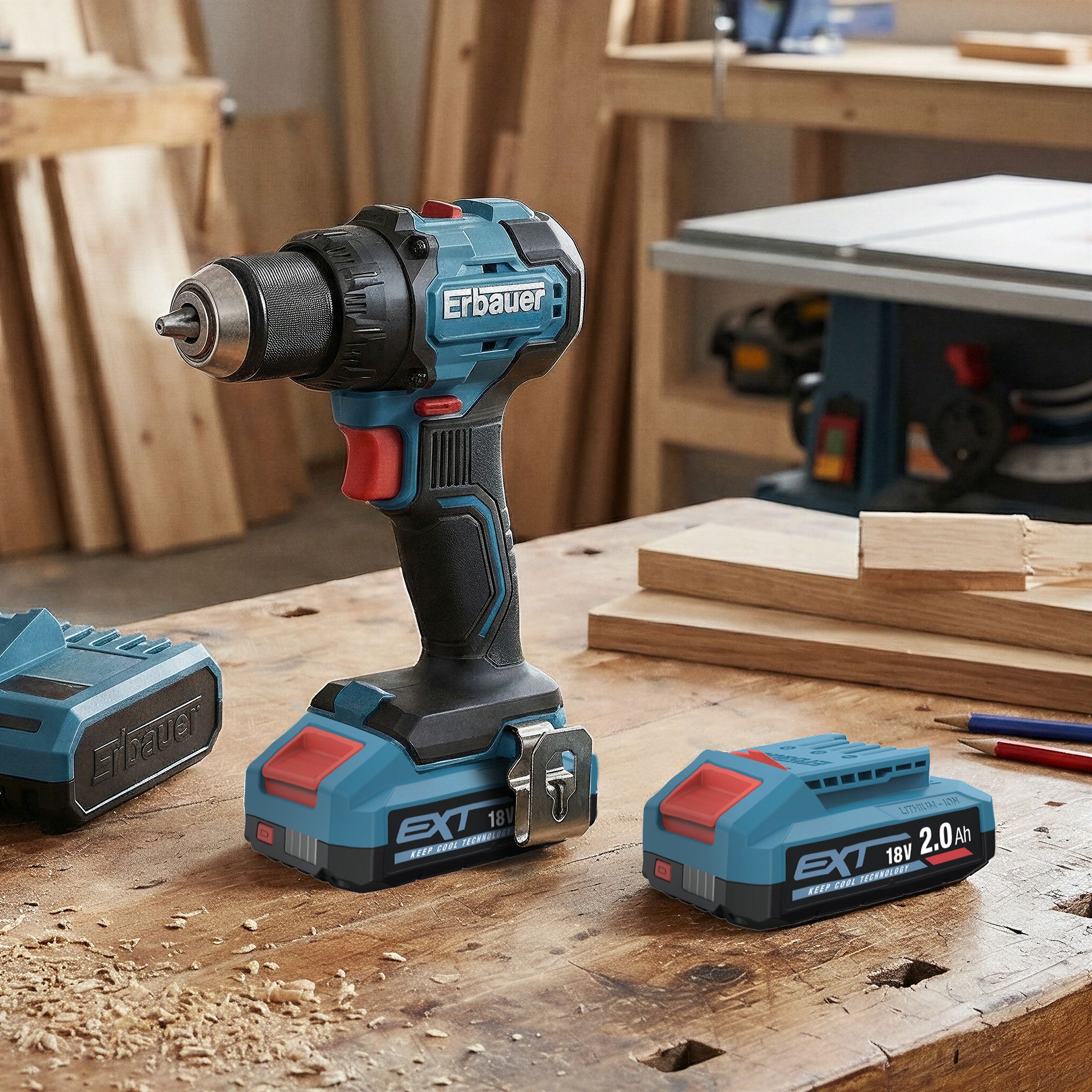 Erbauer 18V 2Ah Li-ion Power tool battery - ERI1098BAT