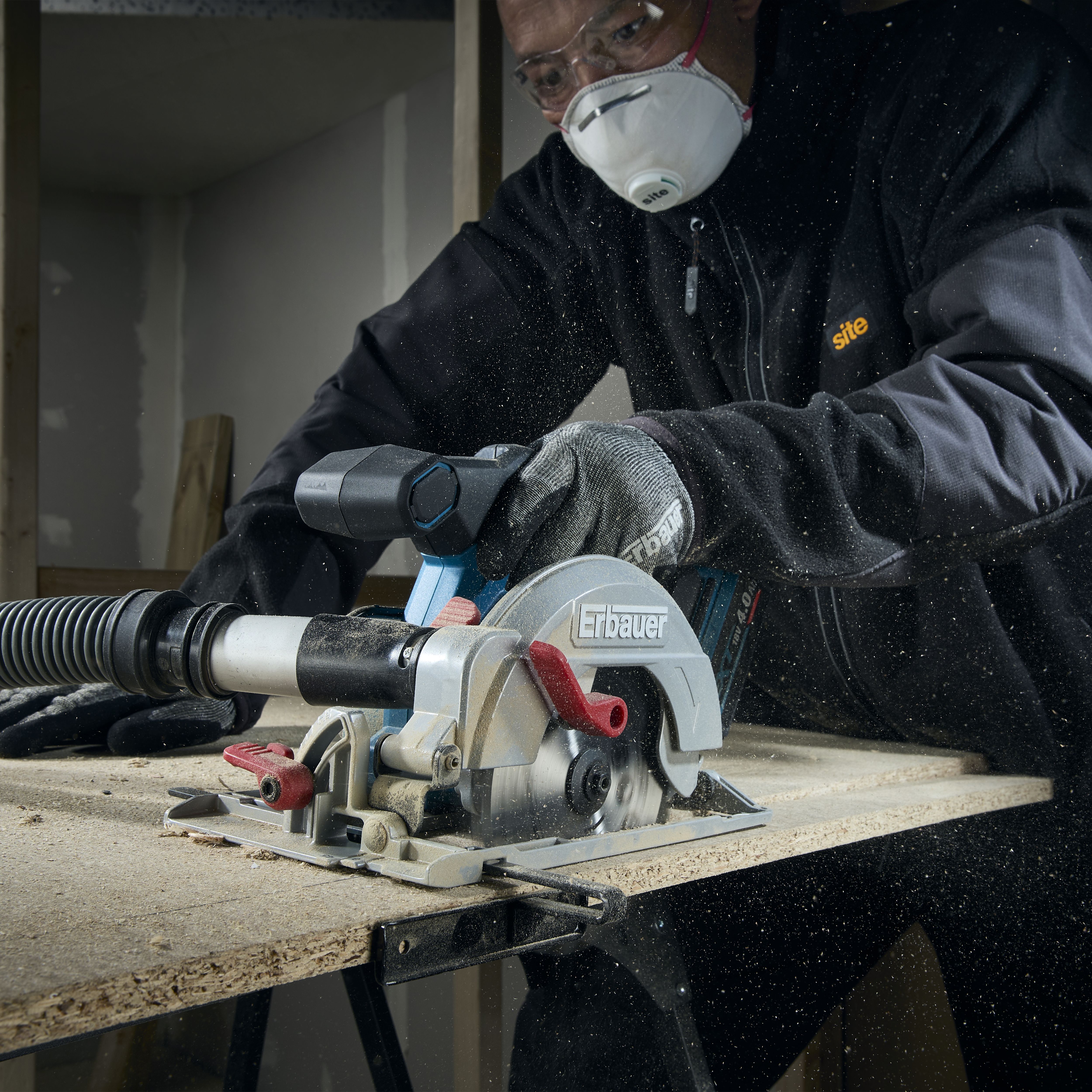 Erbauer 18V EXT Keep Cool 165mm Brushless V2 Cordless Circular saw