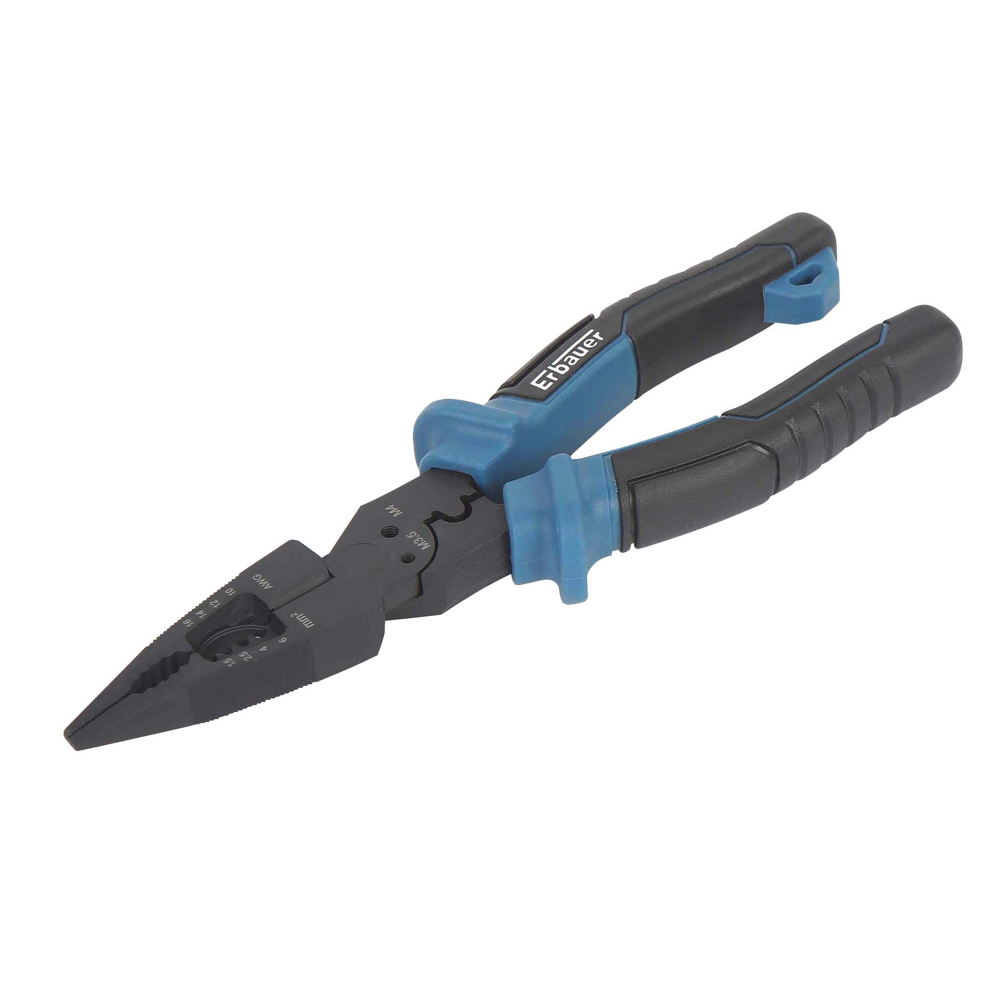 Erbauer VDE 210mm Long nose pliers | DIY at B&Q