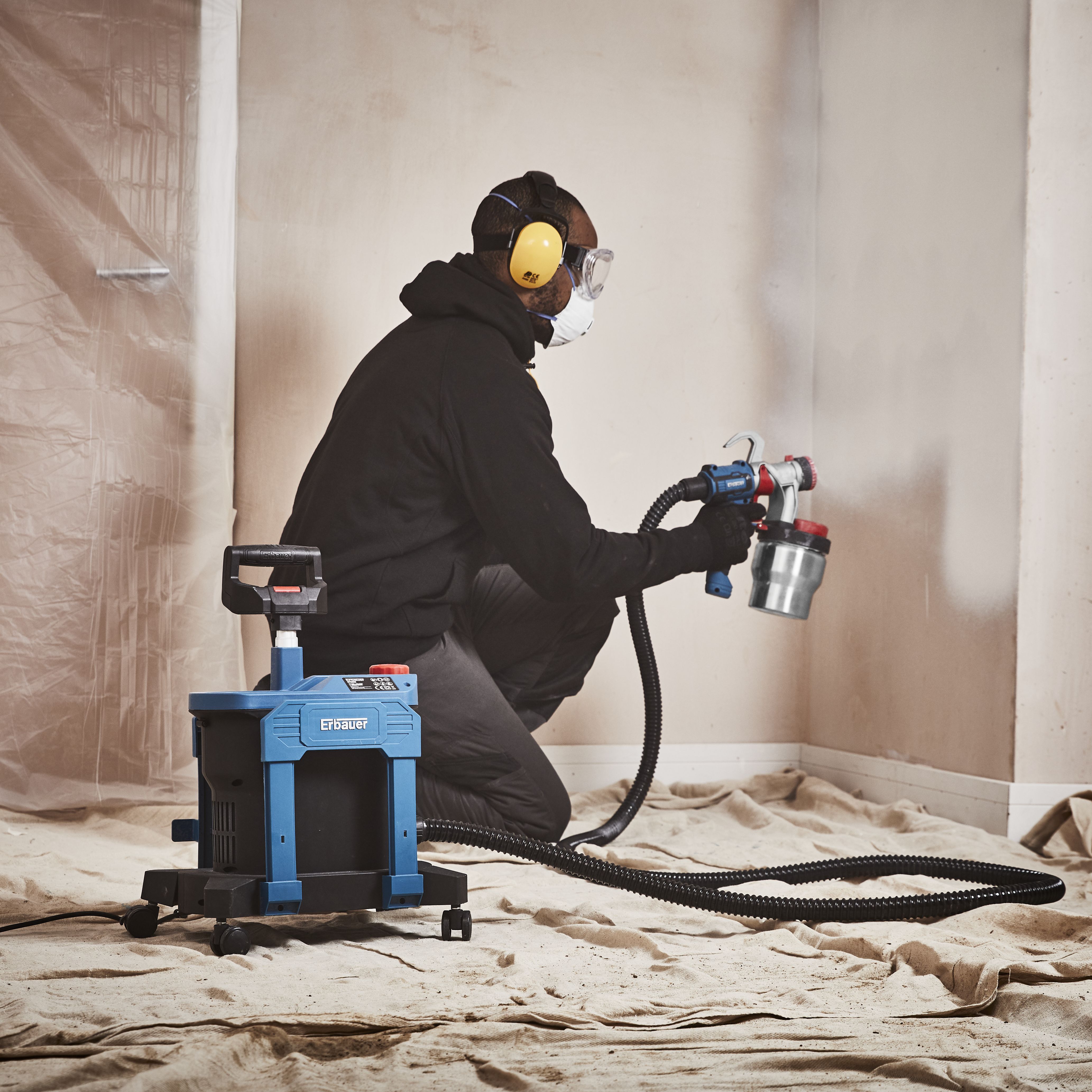 Erbauer 240V Corded HVLP paint sprayer - EPS800