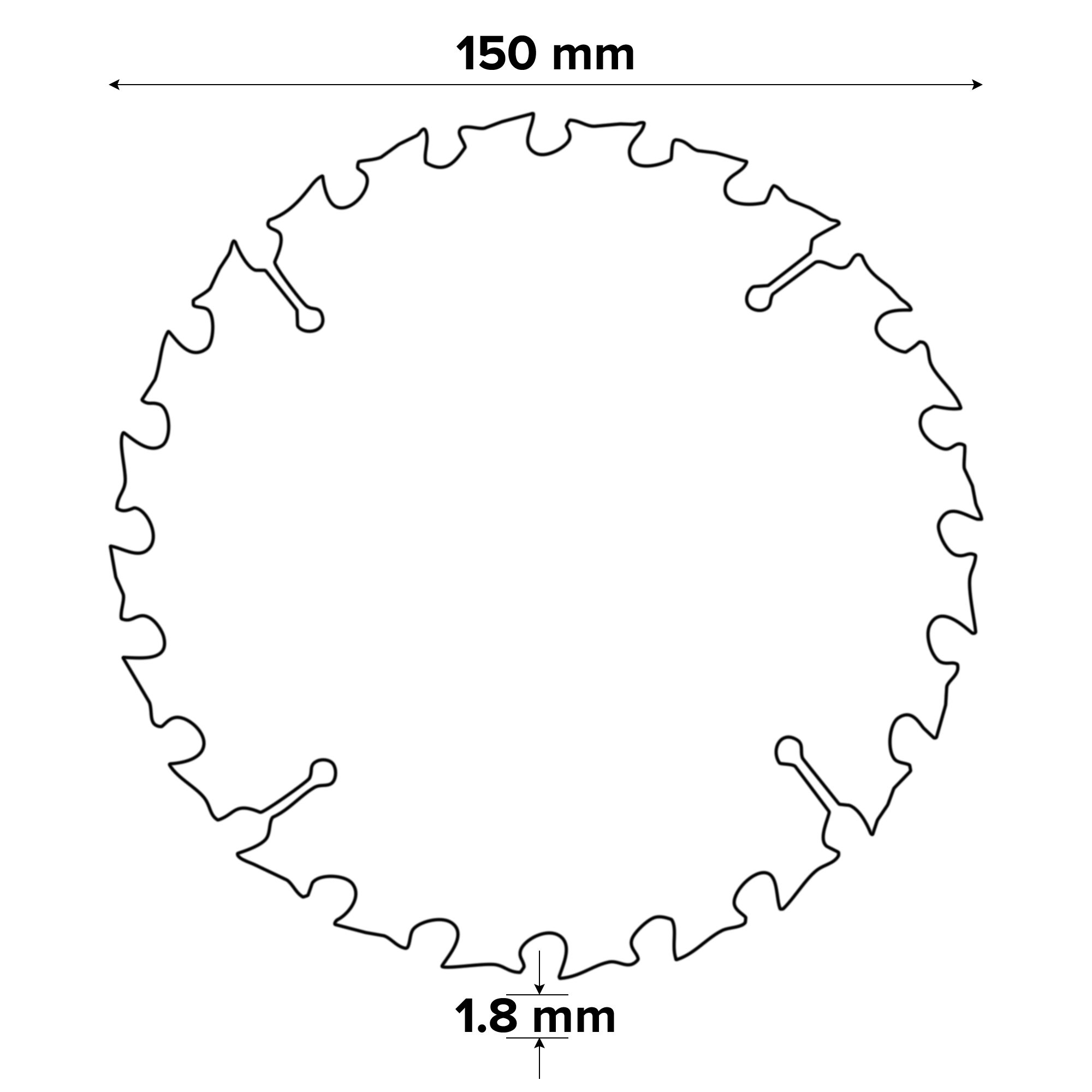 Erbauer 24T Circular saw blade (Dia)150mm