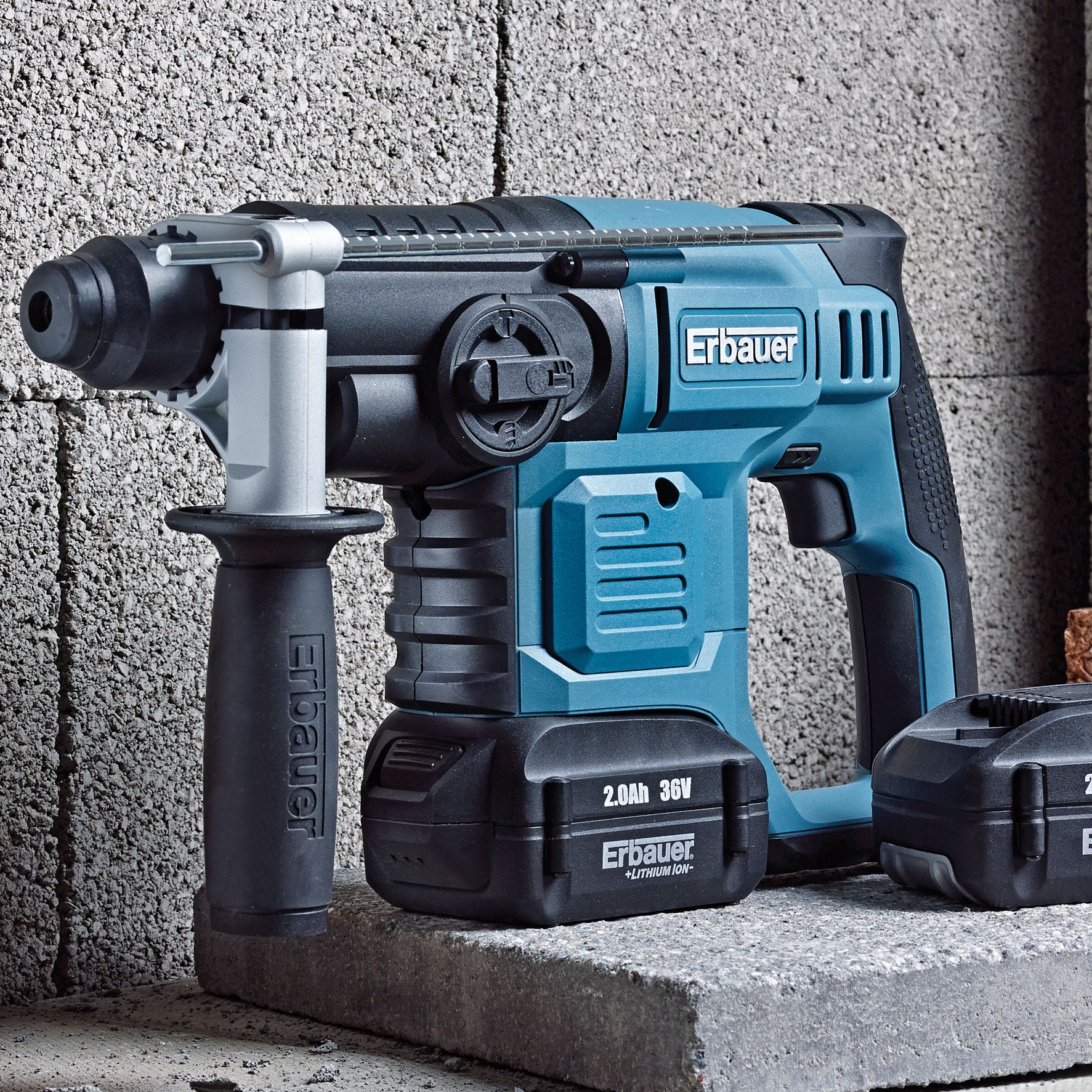 ERBAUER 36V SDS DRILL 2 X 2AH LI-ION