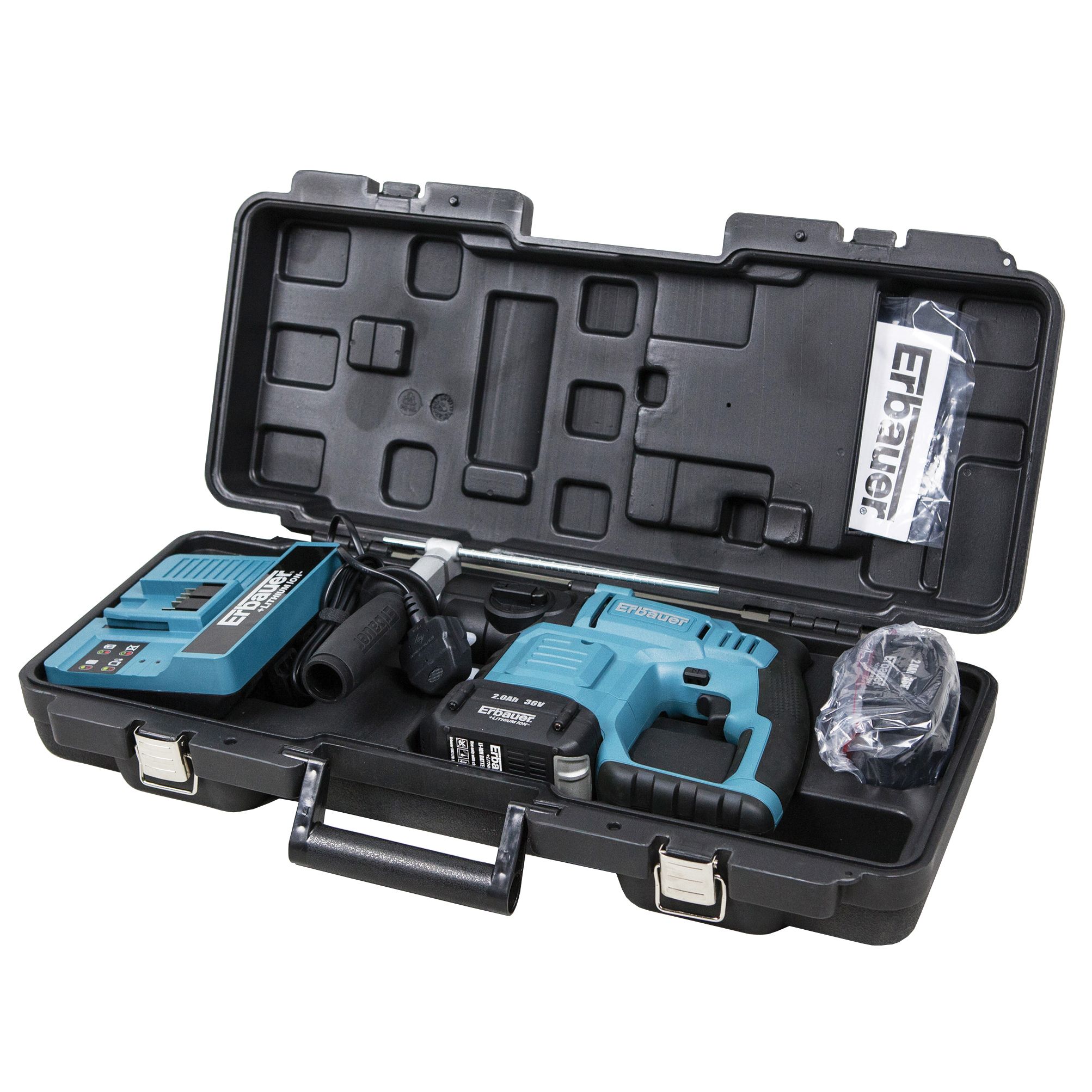 ERBAUER 36V SDS DRILL 2 X 2AH LI-ION