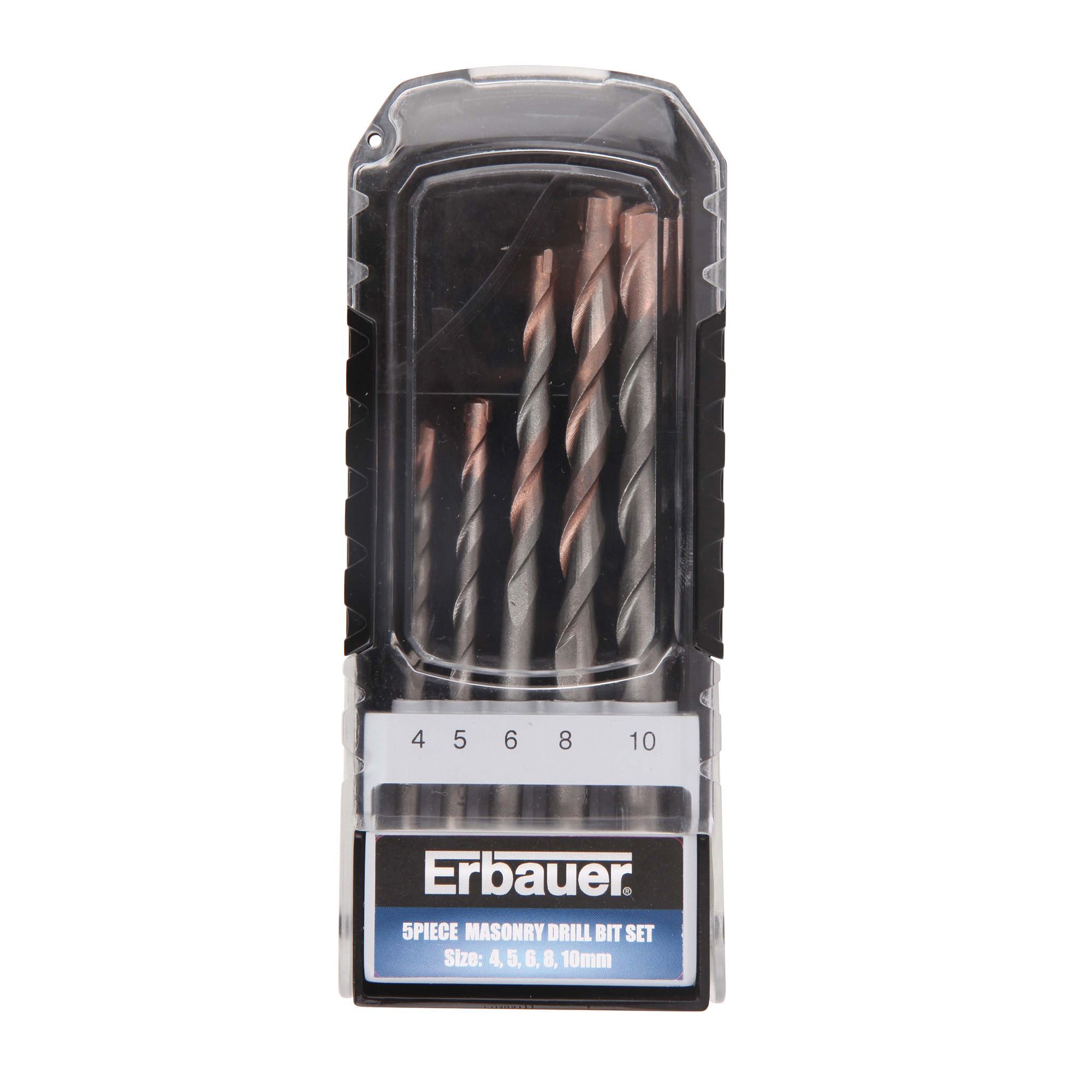 Erbauer 5 piece Masonry Drill bit Set DIY at B&Q