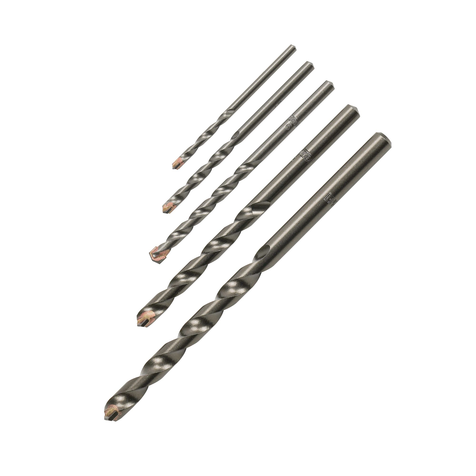 Erbauer 5 piece Round Masonry Drill bit set