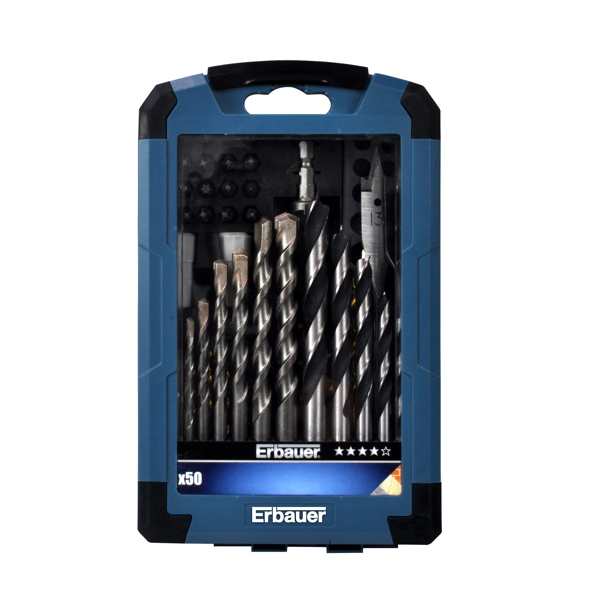 Erbauer 50 piece Mixed Drill bit Set | DIY at B&Q