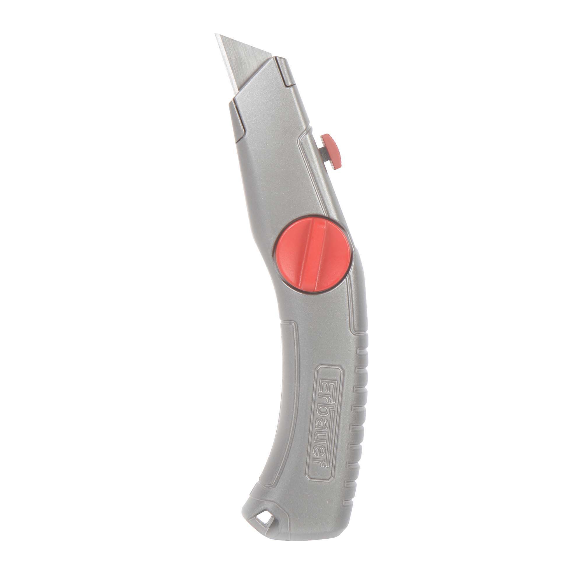 Erbauer 61mm Carbon steel Grey Retractable knife | DIY at B&Q