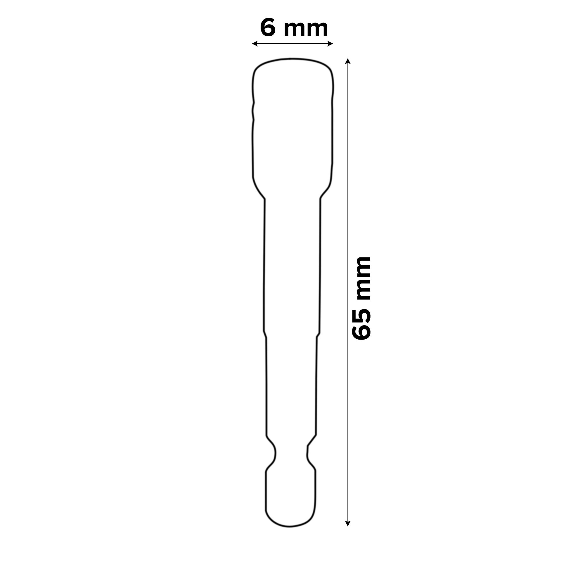 Erbauer 6mm Quick change hex Nut driver