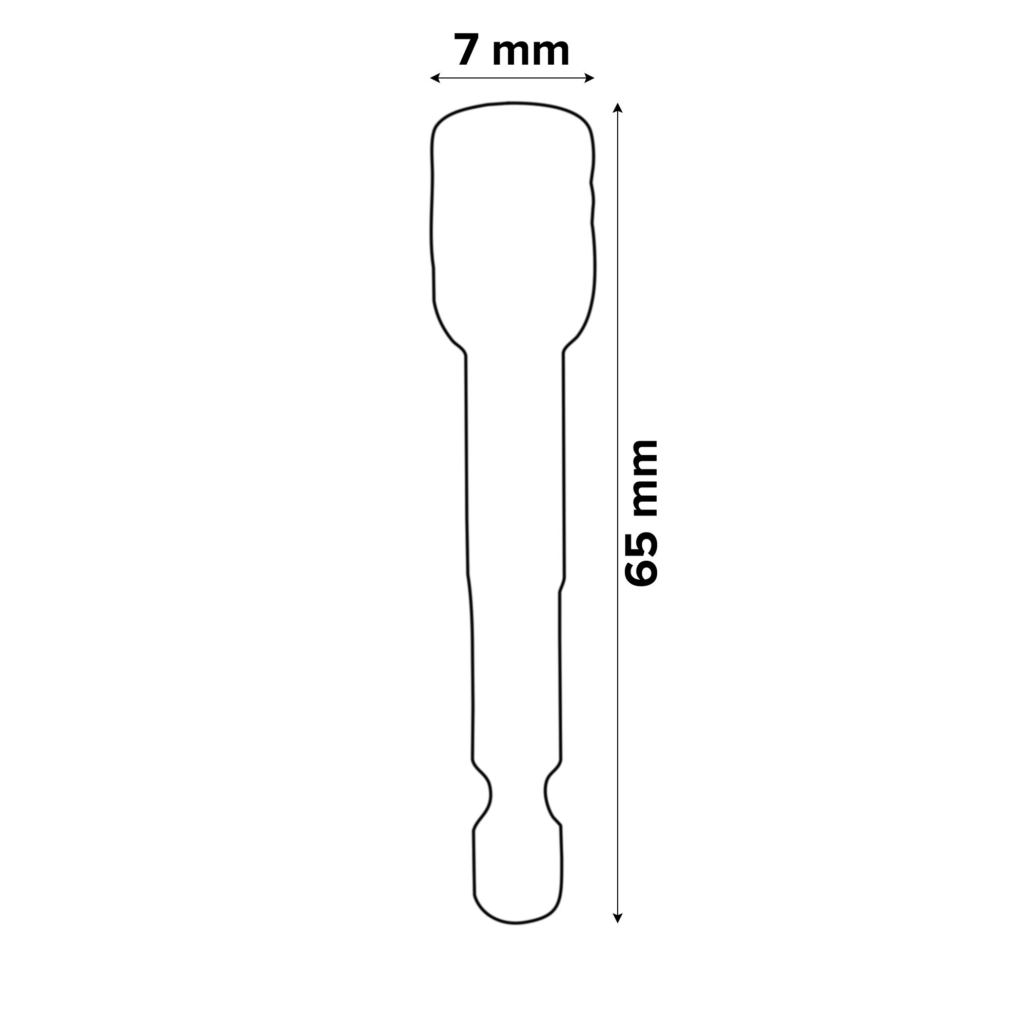 Erbauer 7mm Quick change hex Nut driver