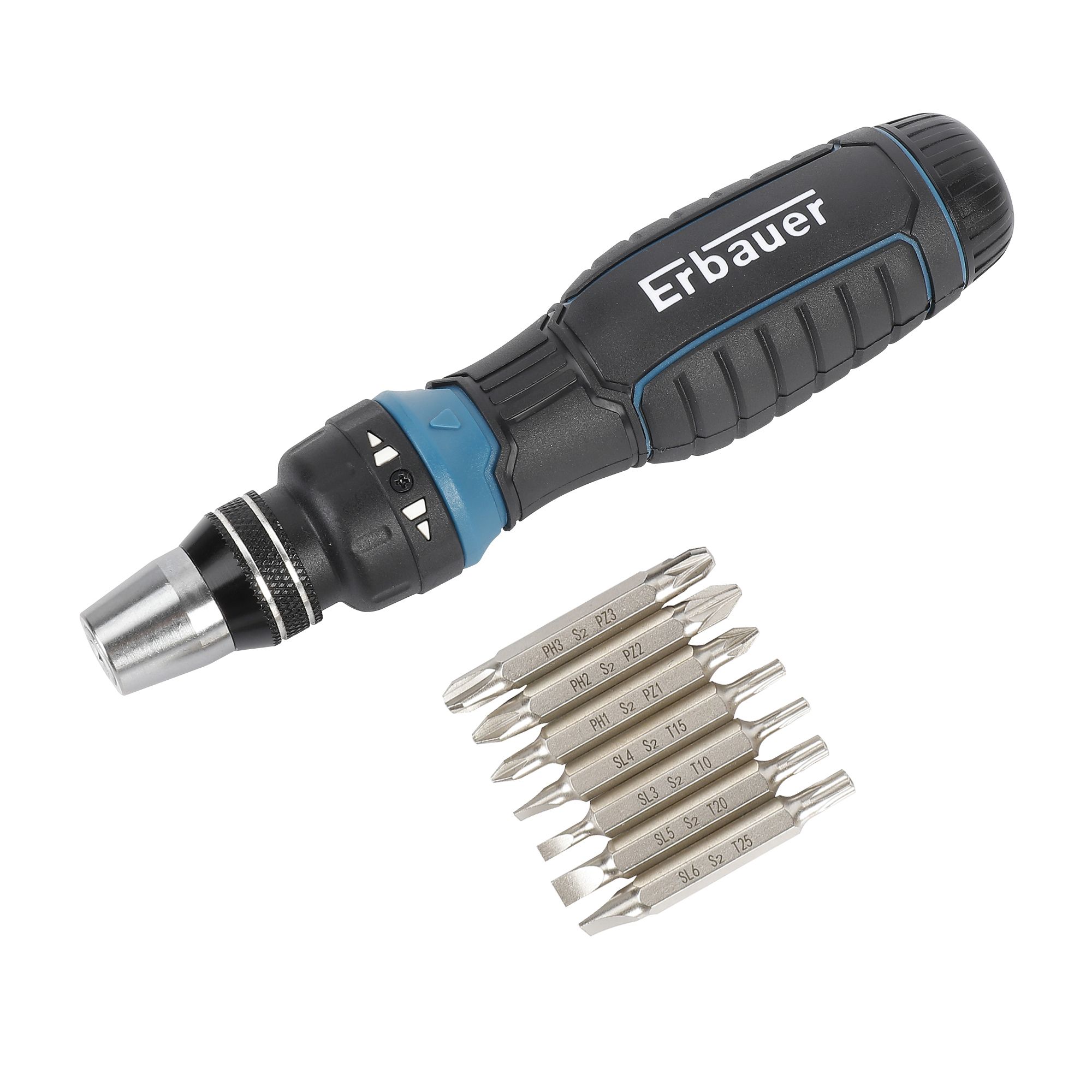 Erbauer 8 piece Ratchet Mixed Screwdriver set