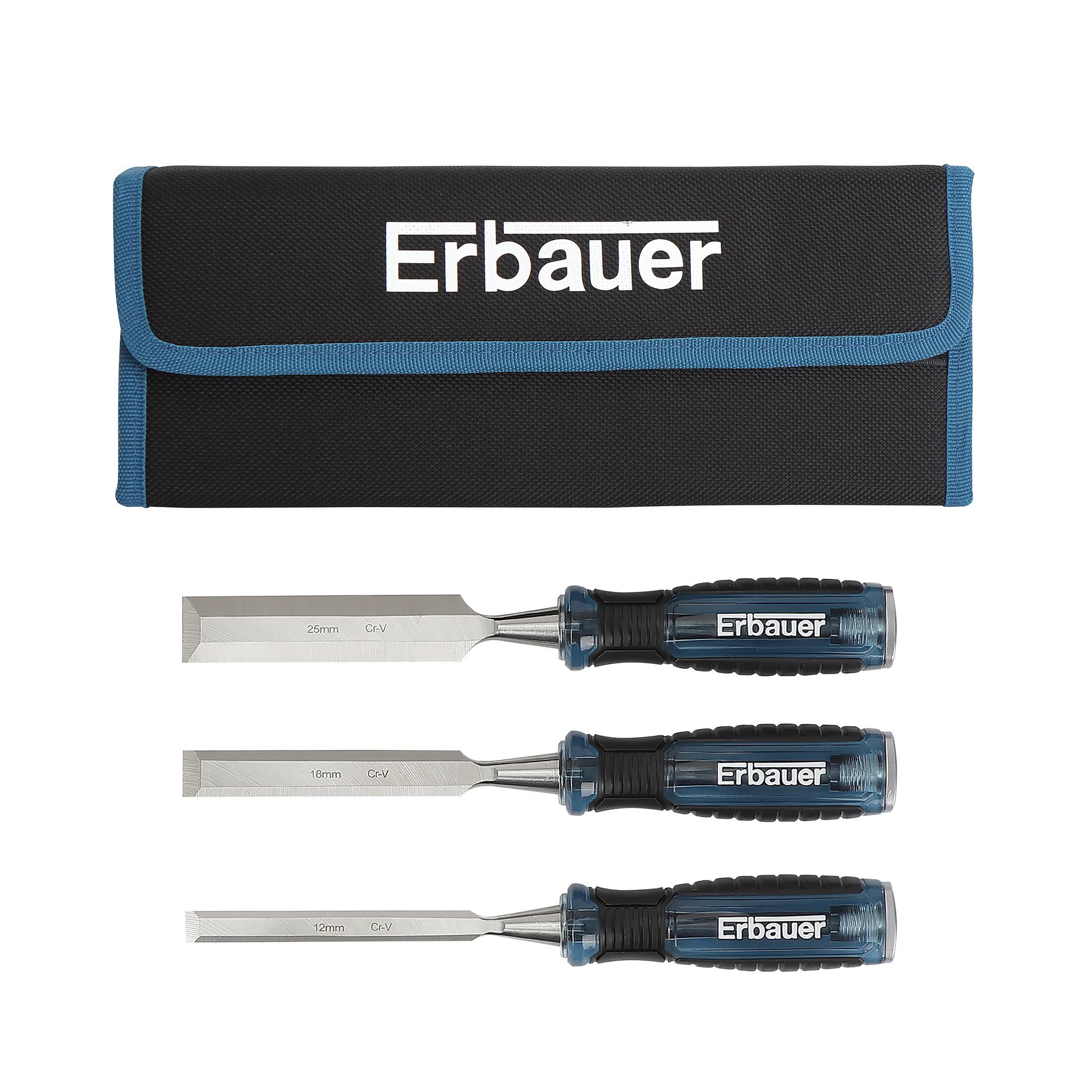 Erbauer Bevel edge Wood chisel set (4 piece) - E_SF5