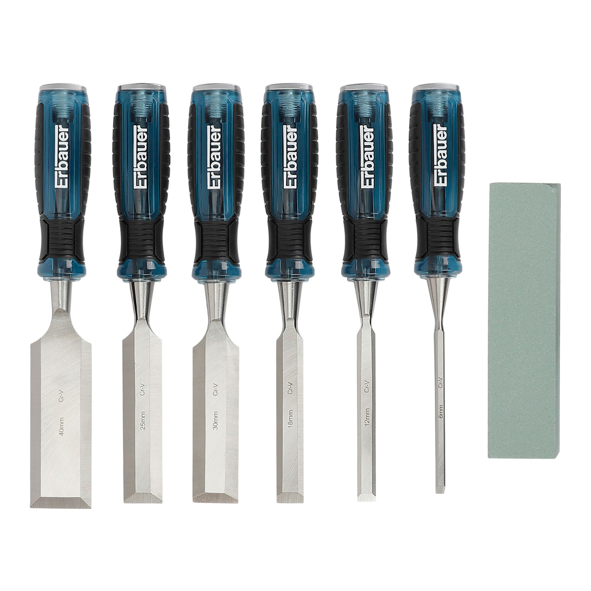 Erbauer Bevel edge Wood chisel set (8 piece) - E_SF6
