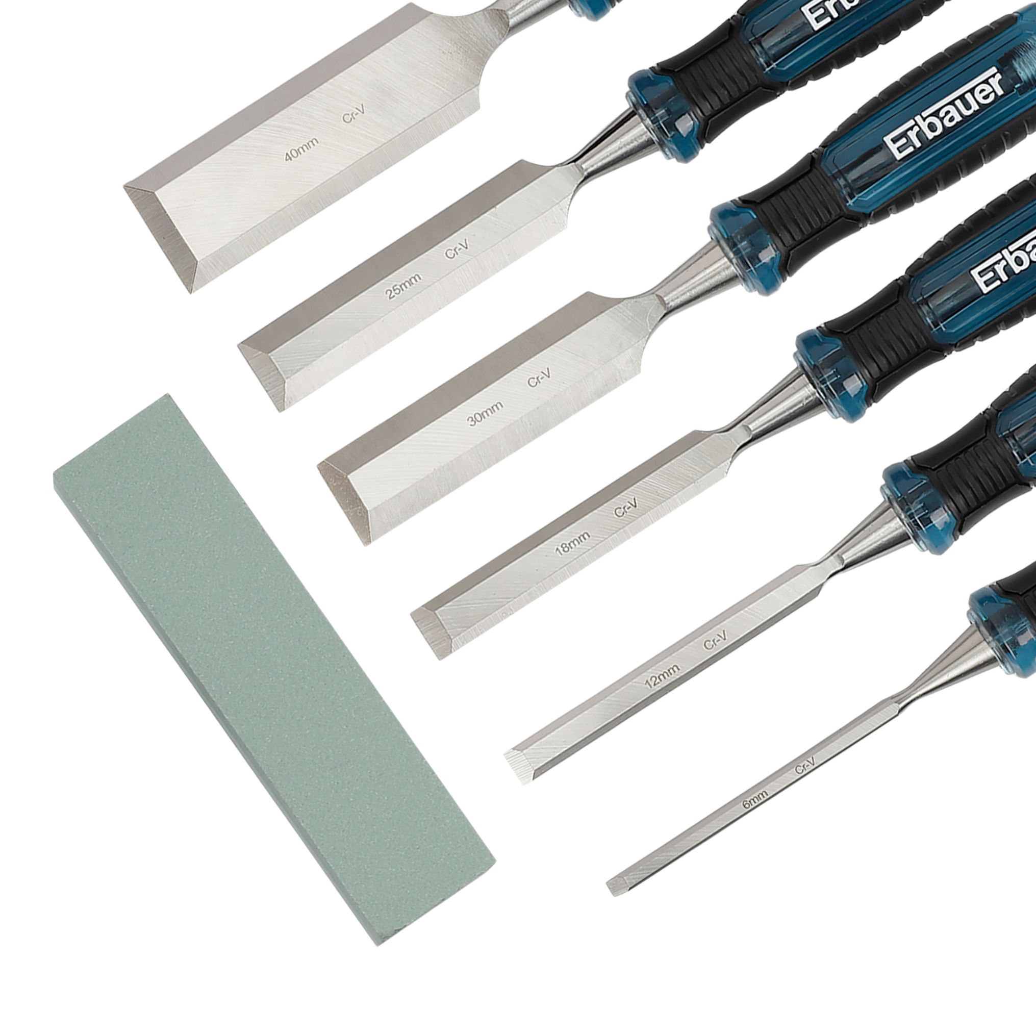 Erbauer Bevel edge Wood chisel set (8 piece) - E_SF6