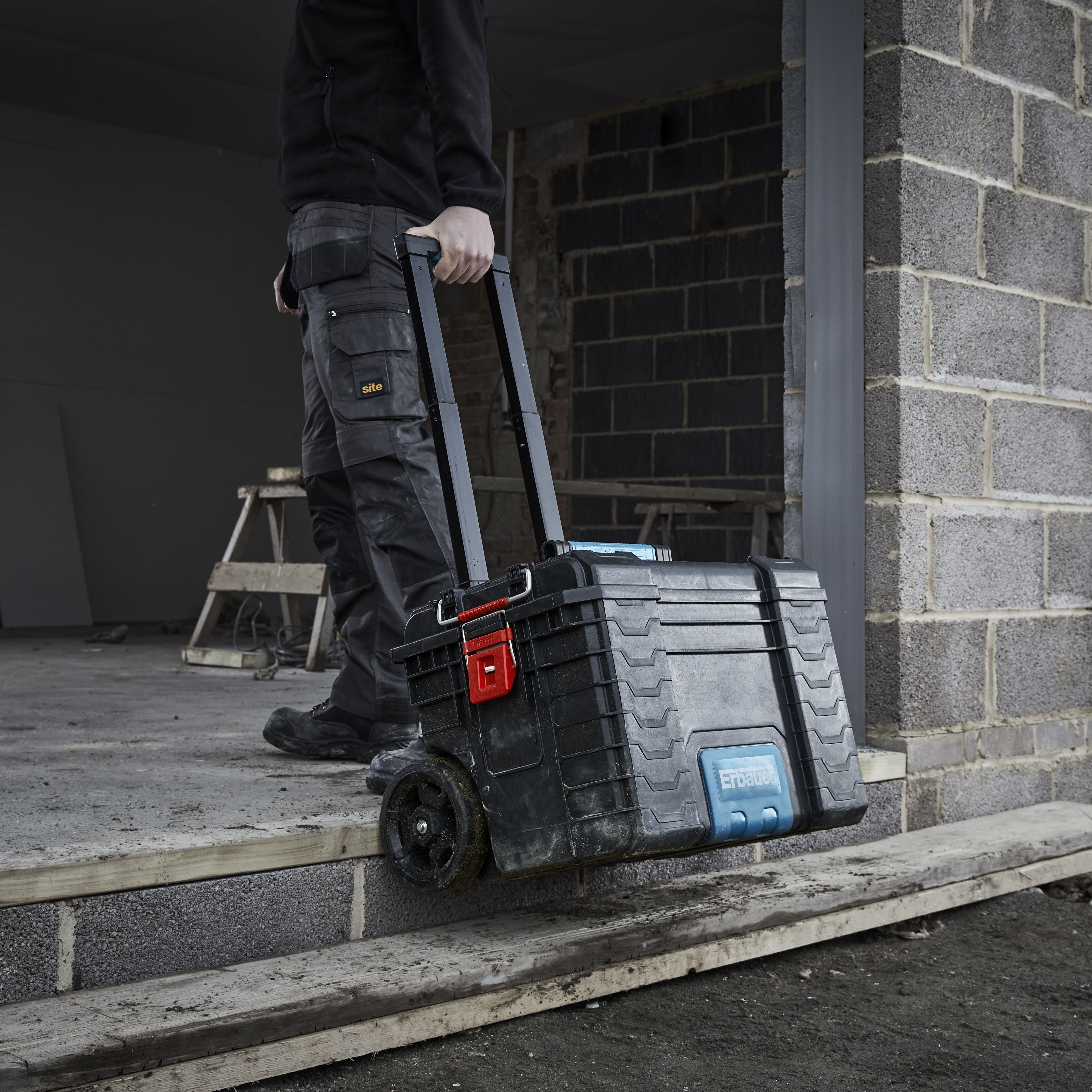 Erbauer Connecx 2 wheel storage Toolbox set - 8