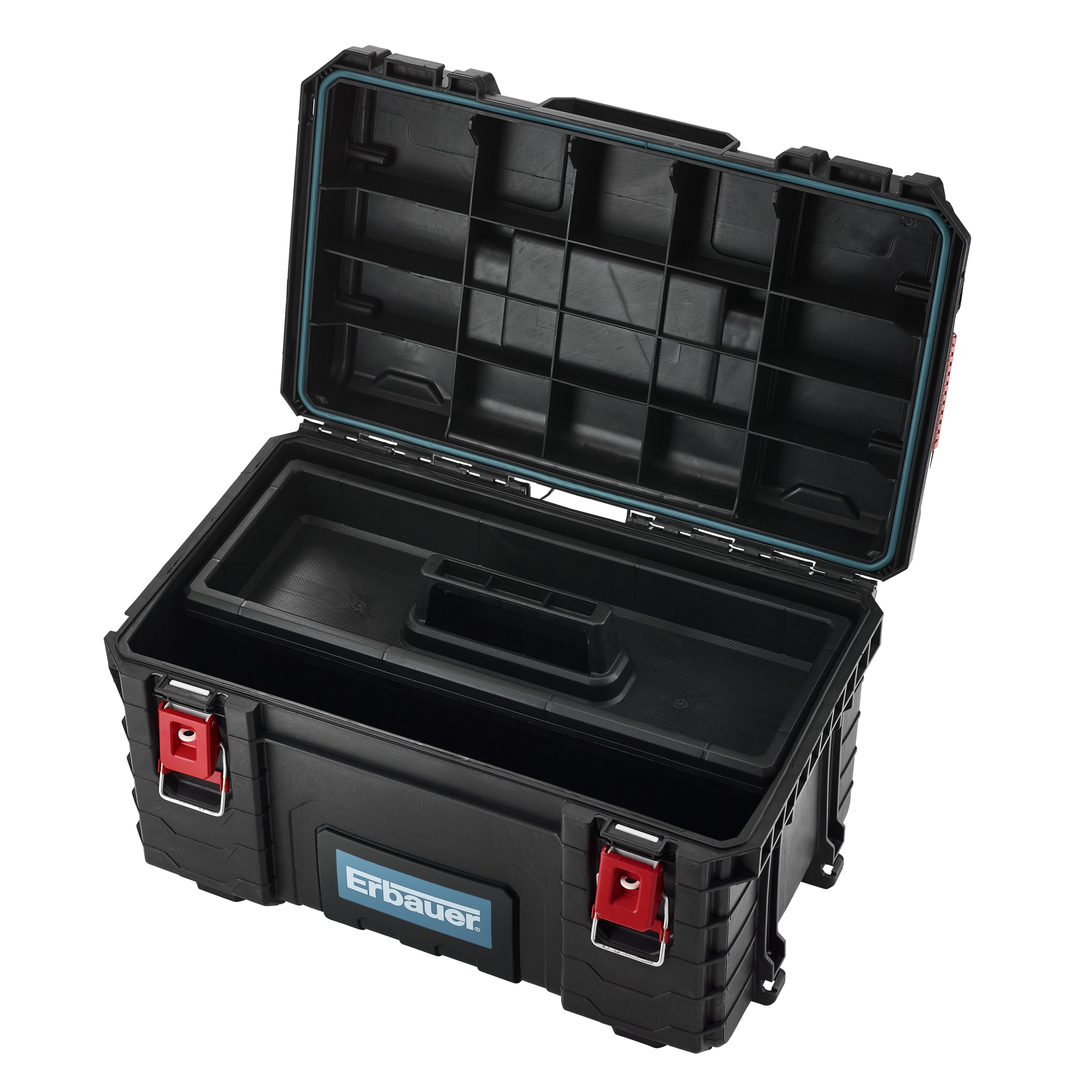 Erbauer Connecx Modular Storage Black 22.2in Deep Toolbox
