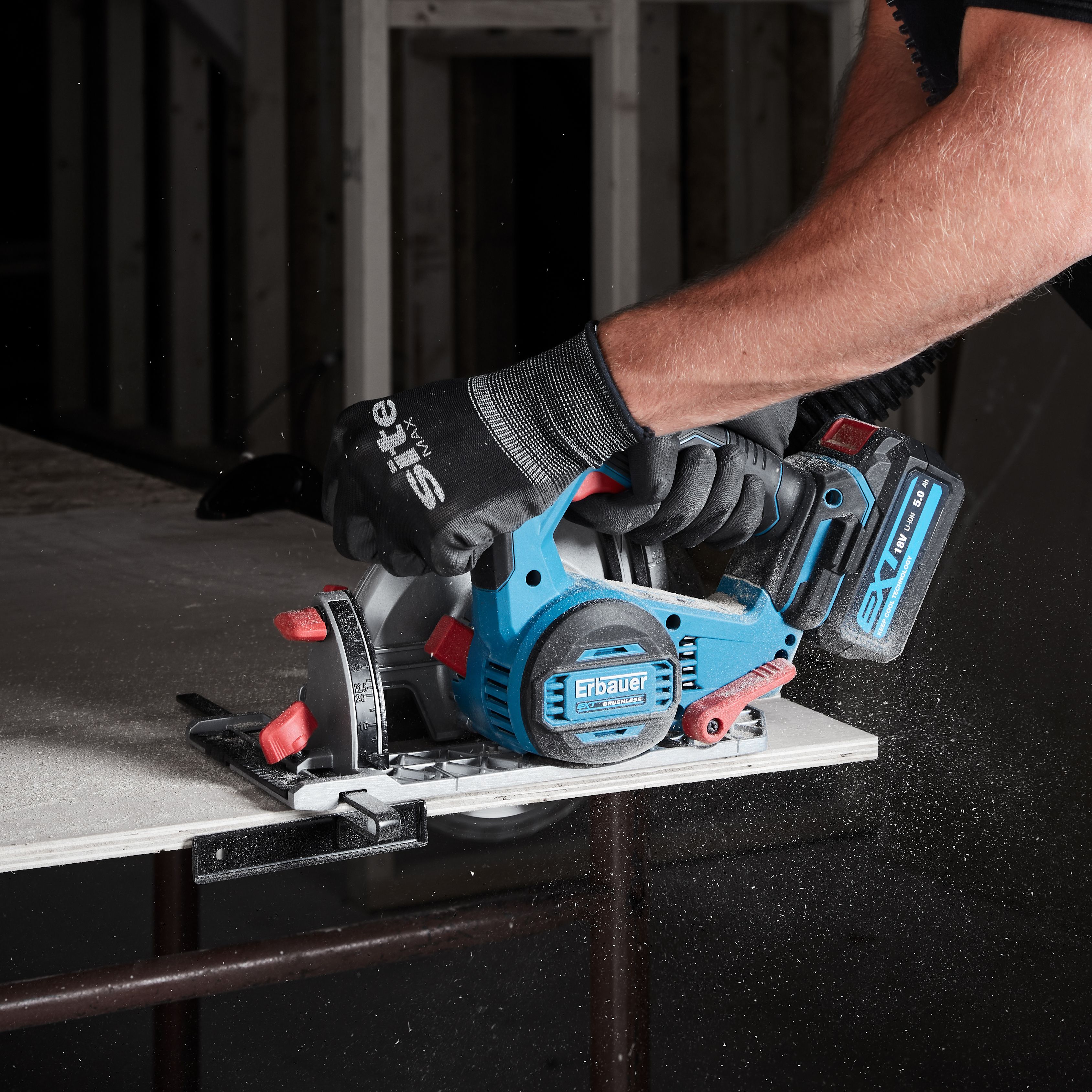 Erbauer EXT 18V 165mm Cordless Circular saw (Bare Tool) - ECS18-Li