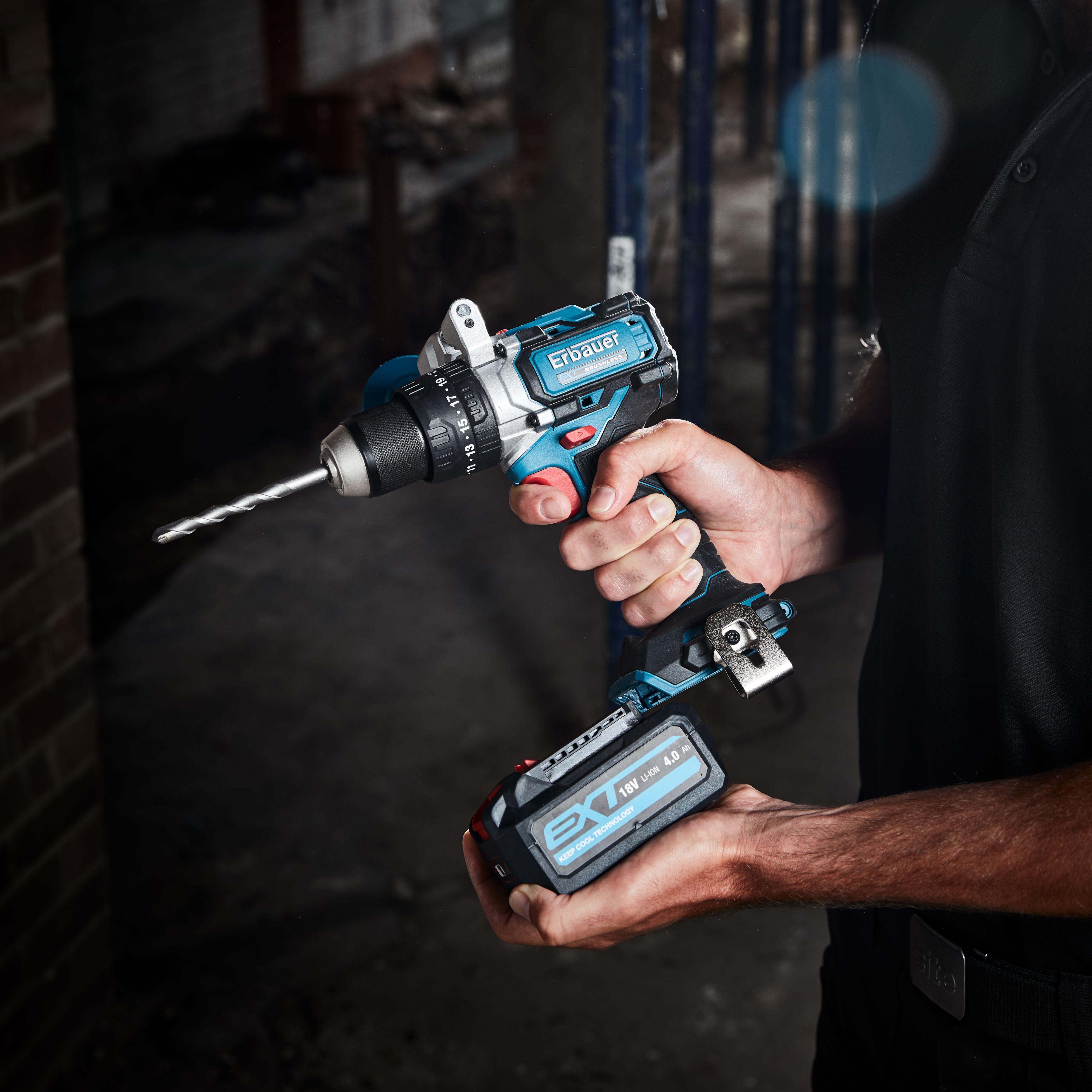 Erbauer impact driver online battery