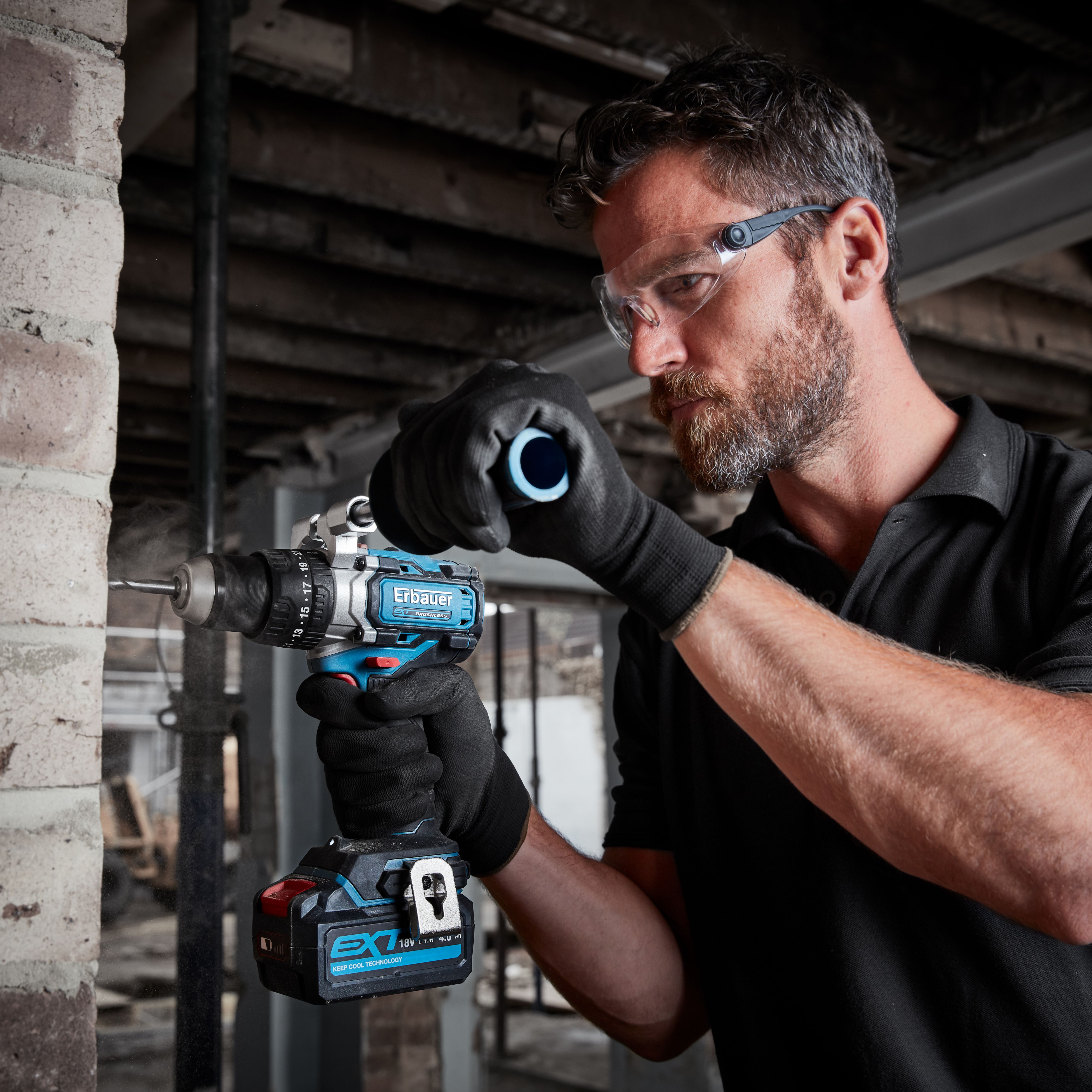 Erbauer cordless best sale hammer drill