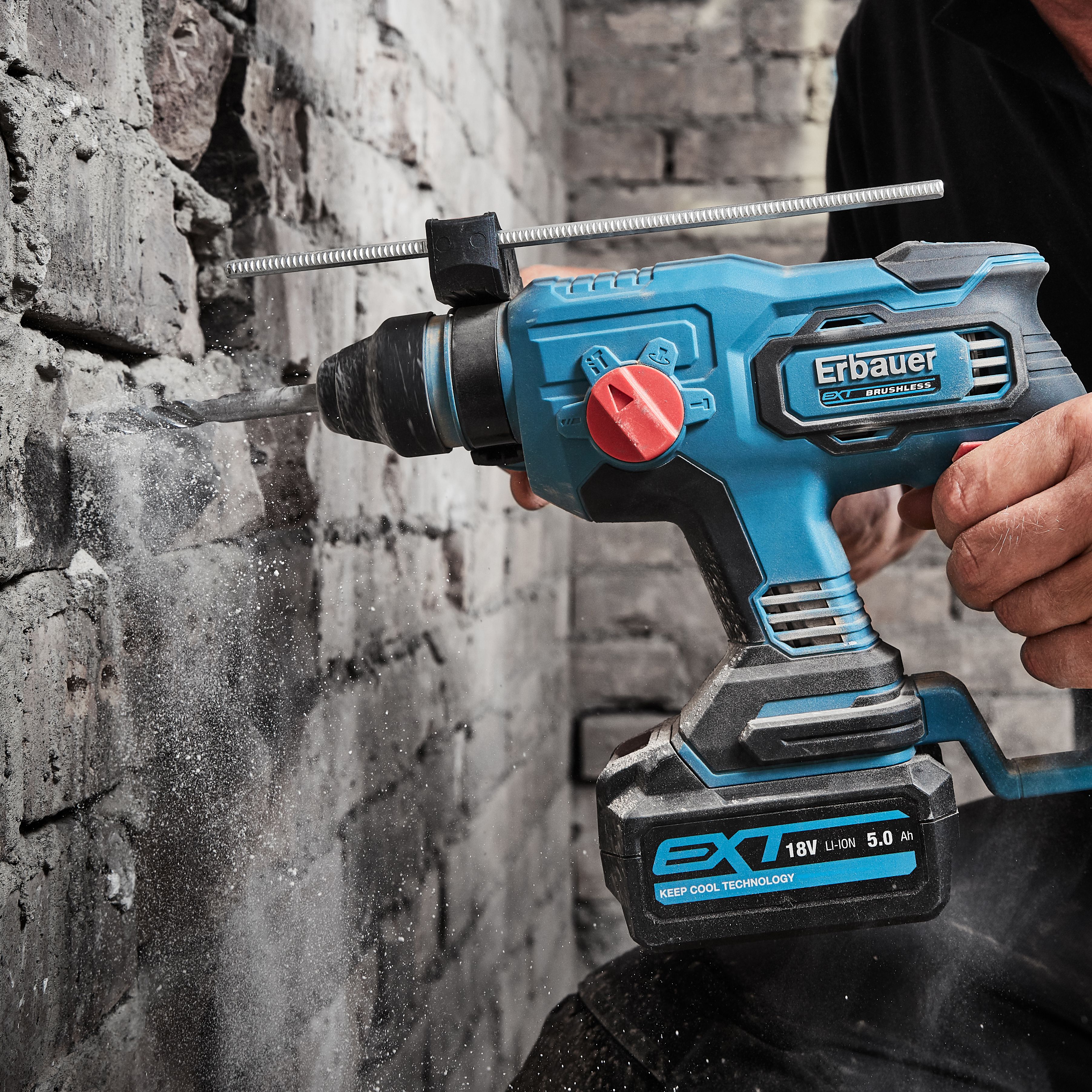 Cordless sds+ deals drill b&q