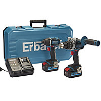 Erbauer Ext 18V Li-ion EXT Cordless 2 piece Power tool kit (2 x 5Ah)