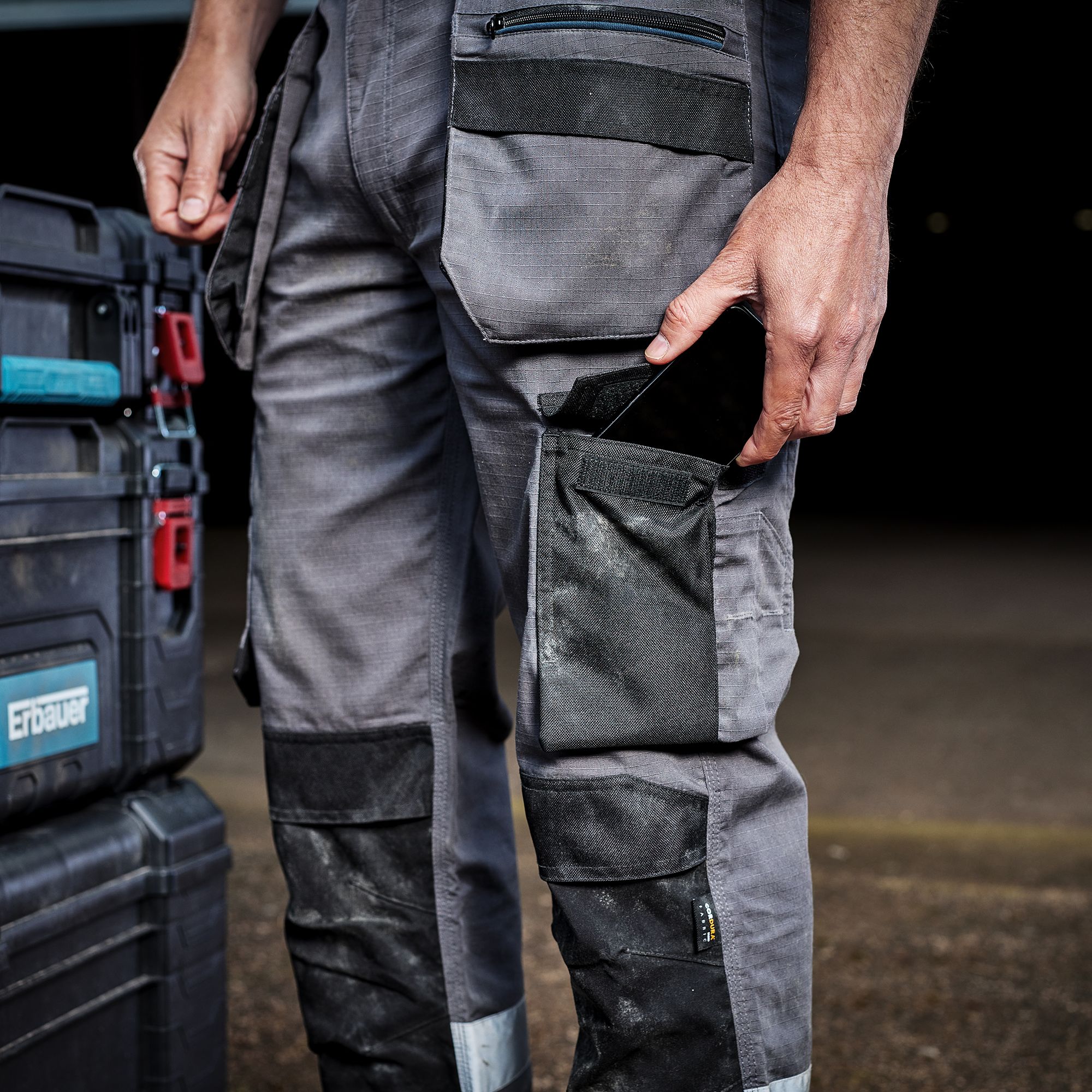 Erbauer Grey Men's Holster pocket trousers, W38