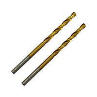 Erbauer Metal Drill bit (Dia)2mm (L)49mm, Pack of 2