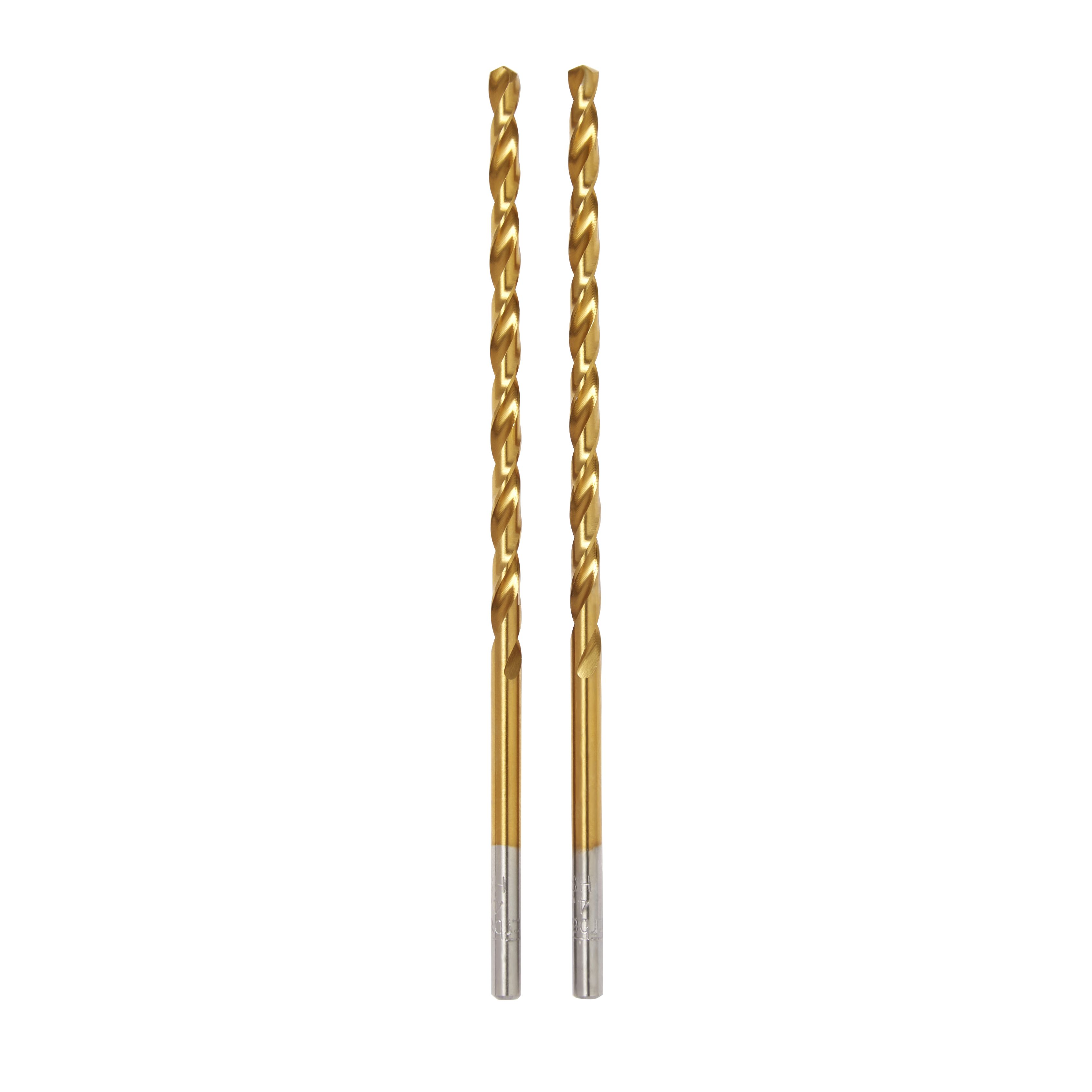 Erbauer Metal Drill bit (Dia)4mm (L)119mm, Pack of 2