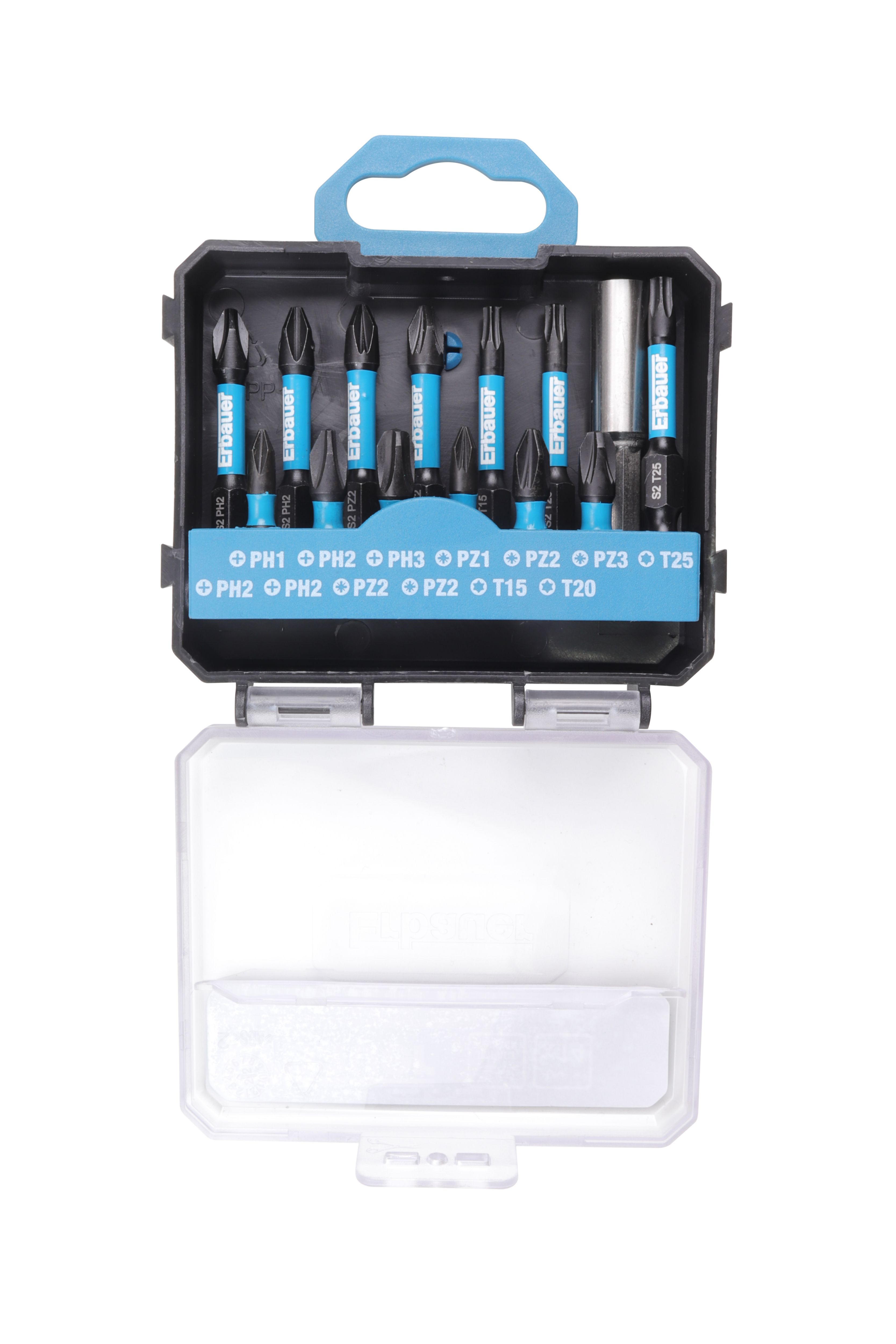 Erbauer Mixed Screwdriver bits (L)88mm, 14 pieces