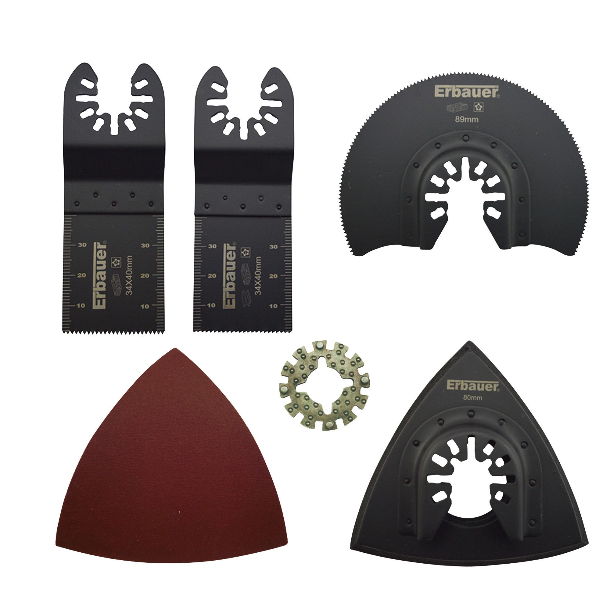 Erbauer Multi-tool kit (6 piece) - MLT56049