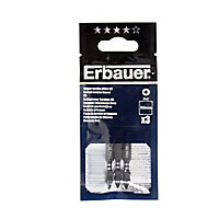 Erbauer PH1 Impact Screwdriver bits (L)50mm, Pack of 3