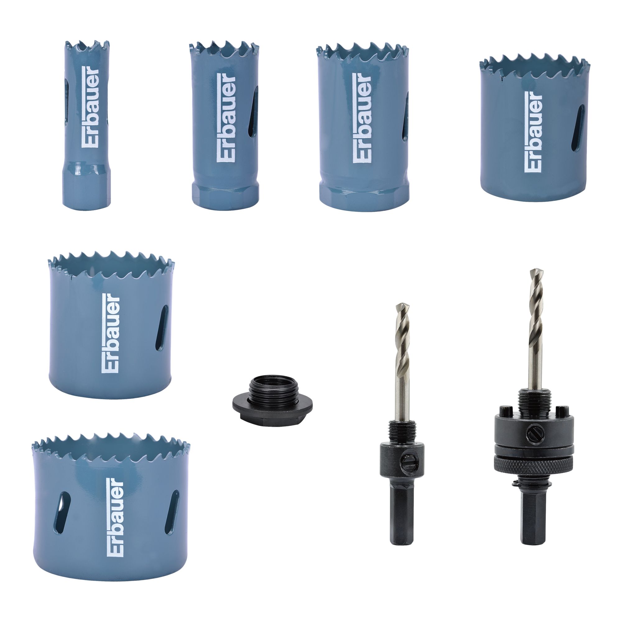 Erbauer Plumbers' Bi-metal steel 11 piece Holesaw set