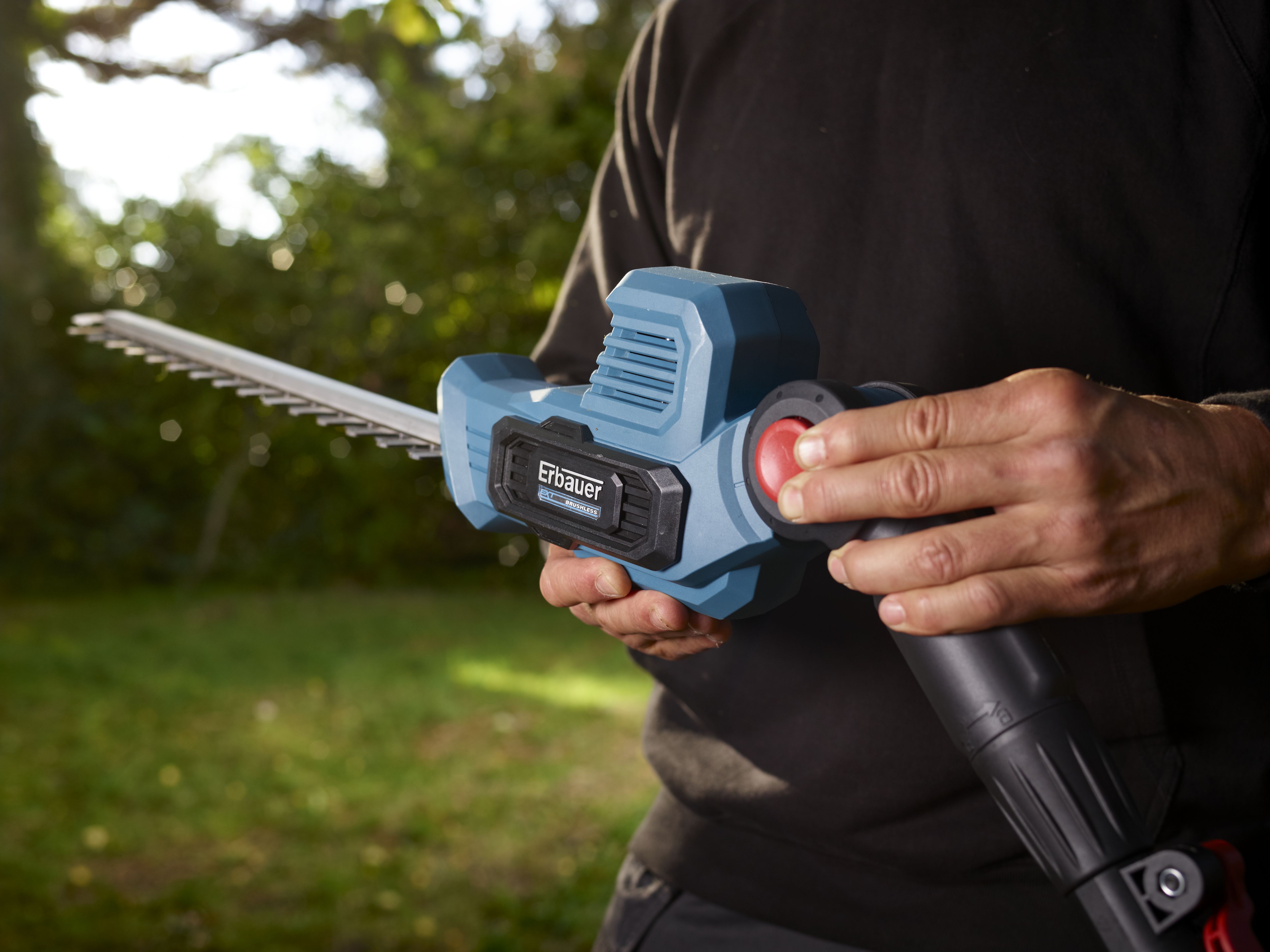 Erbauer cordless hedge trimmer sale