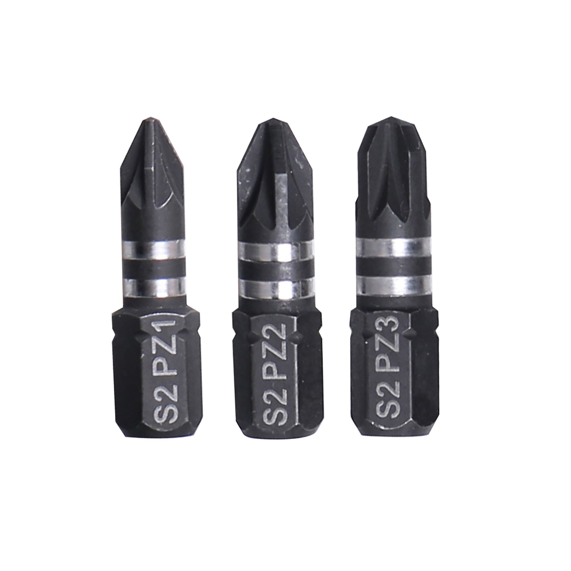 Erbauer PZ Impact Screwdriver bits L 25mm 3 pieces SDR82284 DIY at B Q