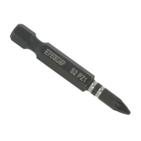 Erbauer PZ1 Impact Screwdriver bits (L)50mm, Pack of 3