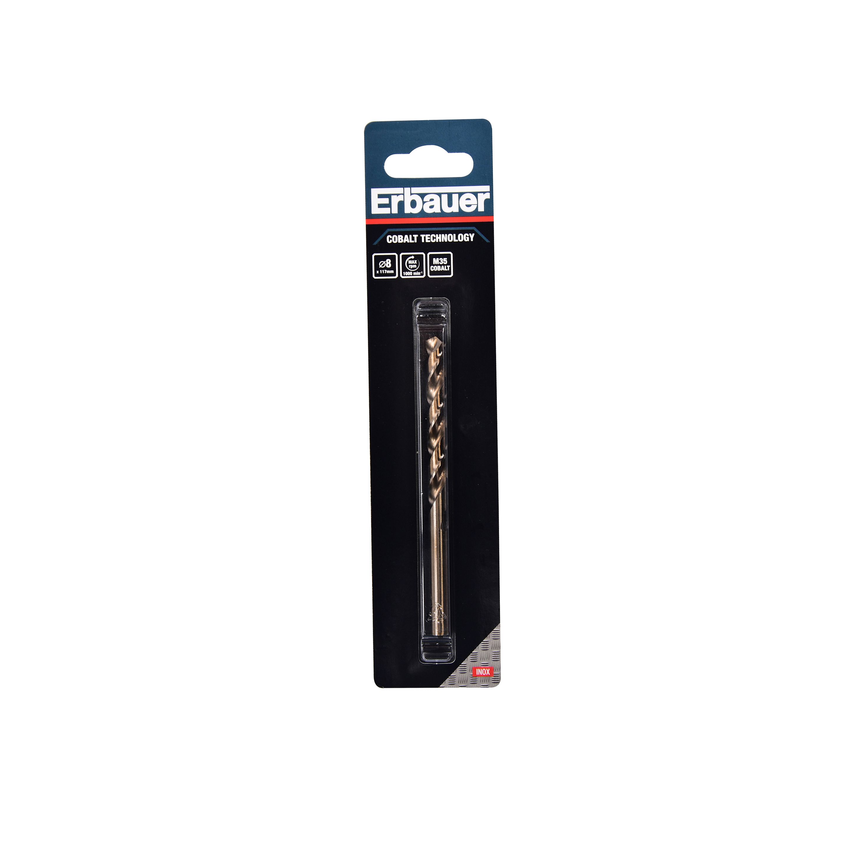 Erbauer Round HSS Drill bit (Dia)8mm (L)117mm, Pack of 1
