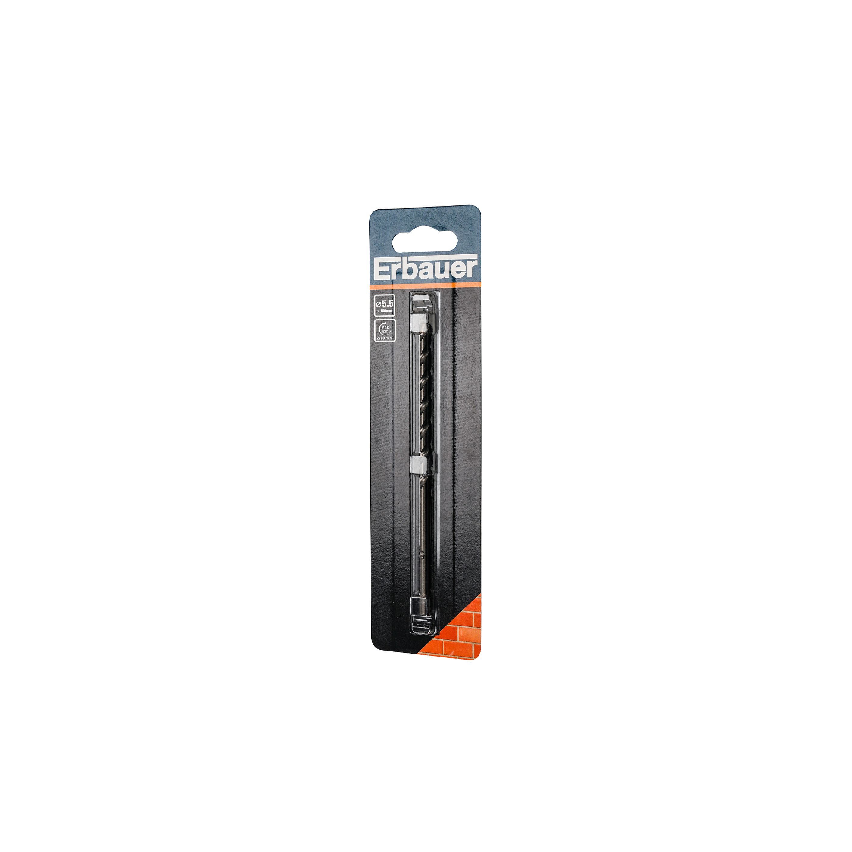 Erbauer Round Masonry Drill bit (Dia)5.5mm (L)150mm