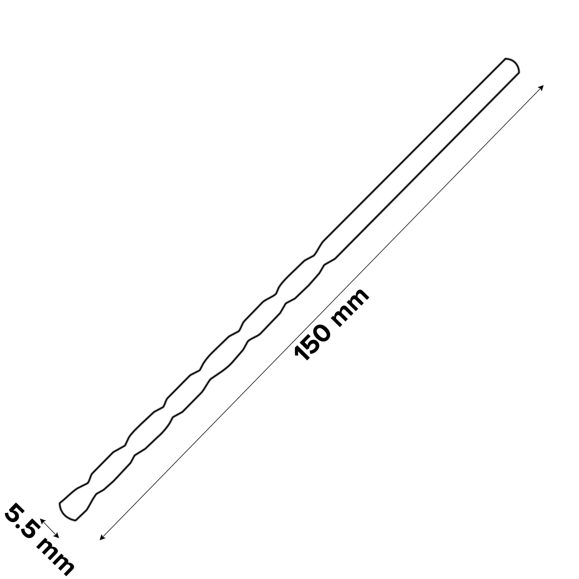 Erbauer Round Masonry Drill bit (Dia)5.5mm (L)150mm