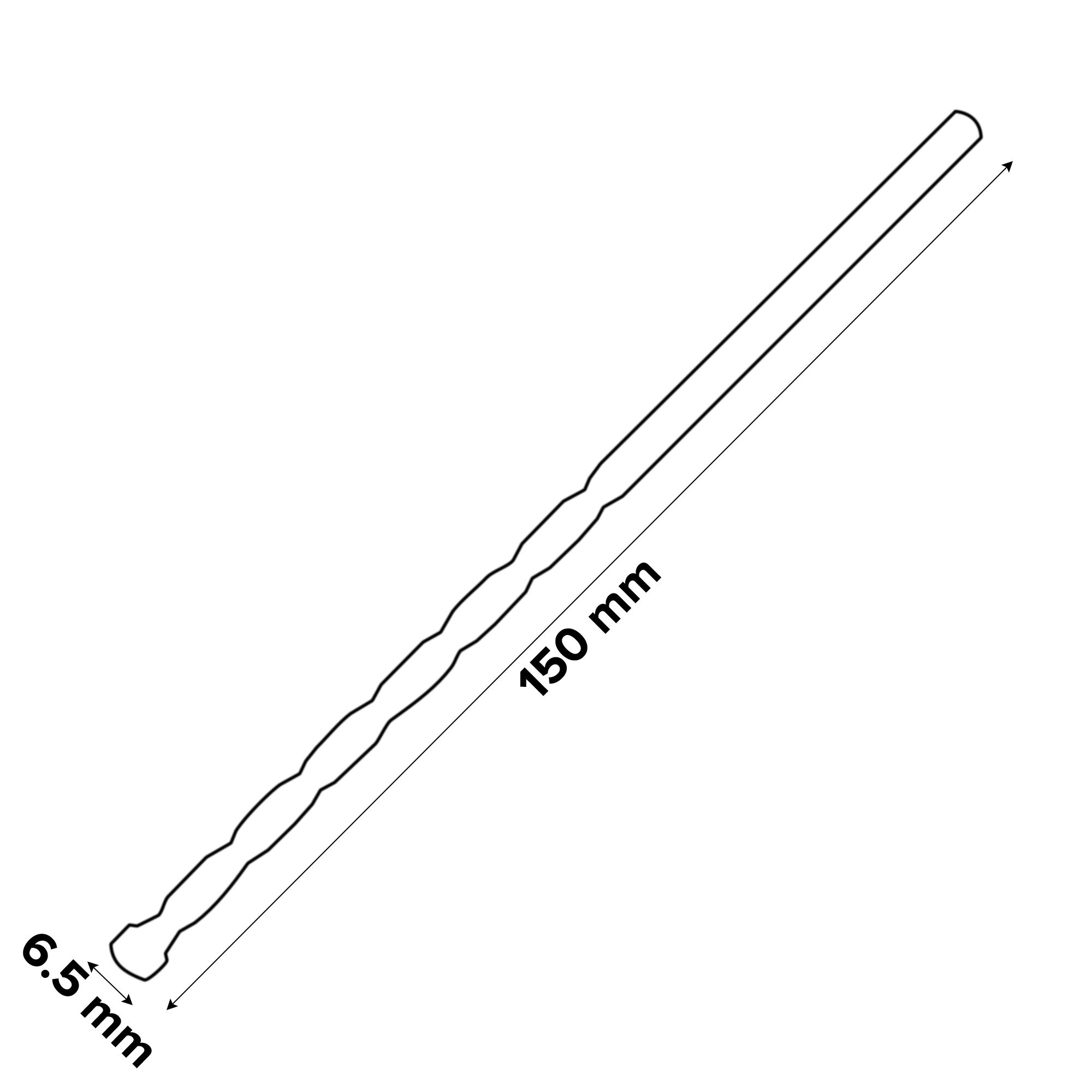 Erbauer Round Masonry Drill bit (Dia)6.5mm (L)150mm