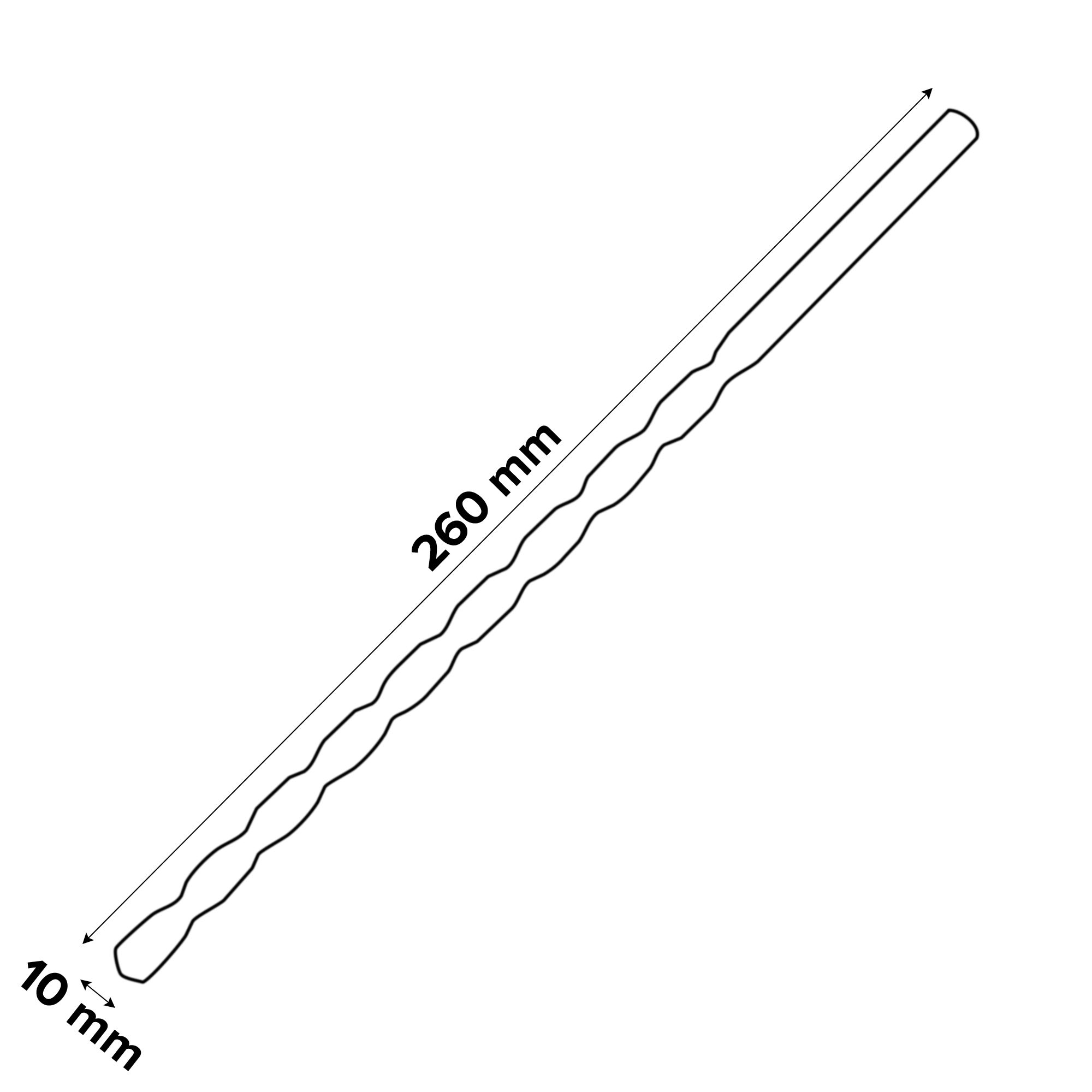 Erbauer Round Multi-purpose Drill bit (Dia)10mm (L)260mm